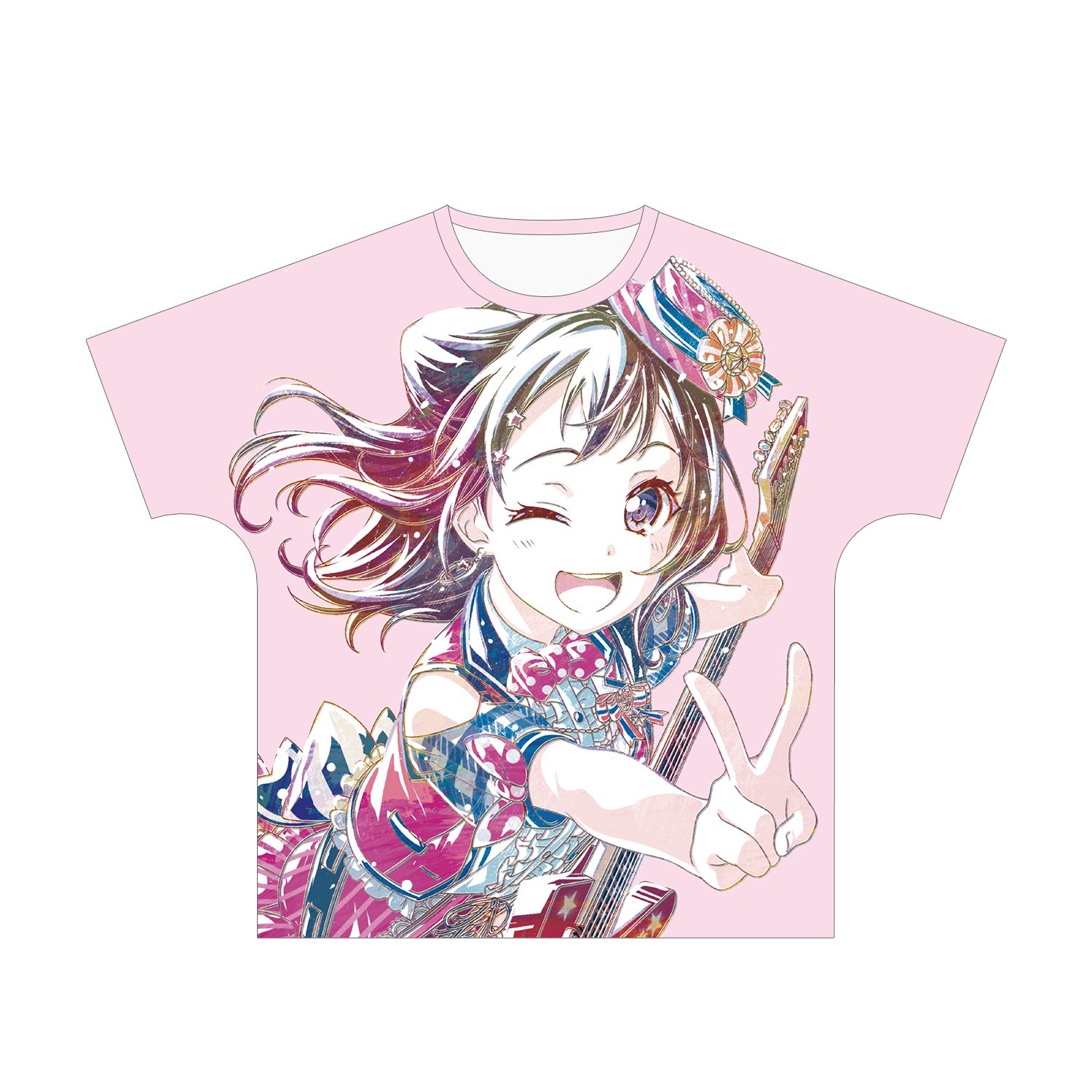 BanG Dream! ガールズバンドパーティ! 戸山香澄 Ani-Art フルグラフィックTシャツ vol.2ユニセックス(サイズ/S) 画像 2 | AniSmile