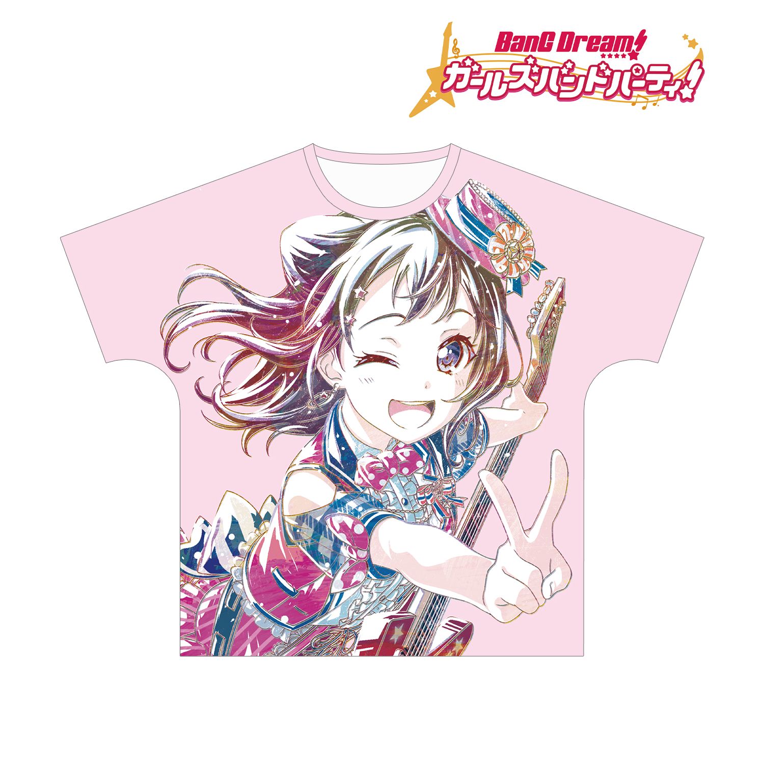 BanG Dream! ガールズバンドパーティ! 戸山香澄 Ani-Art フルグラフィックTシャツ vol.2ユニセックス(サイズ/L) 画像 3 | AniSmile