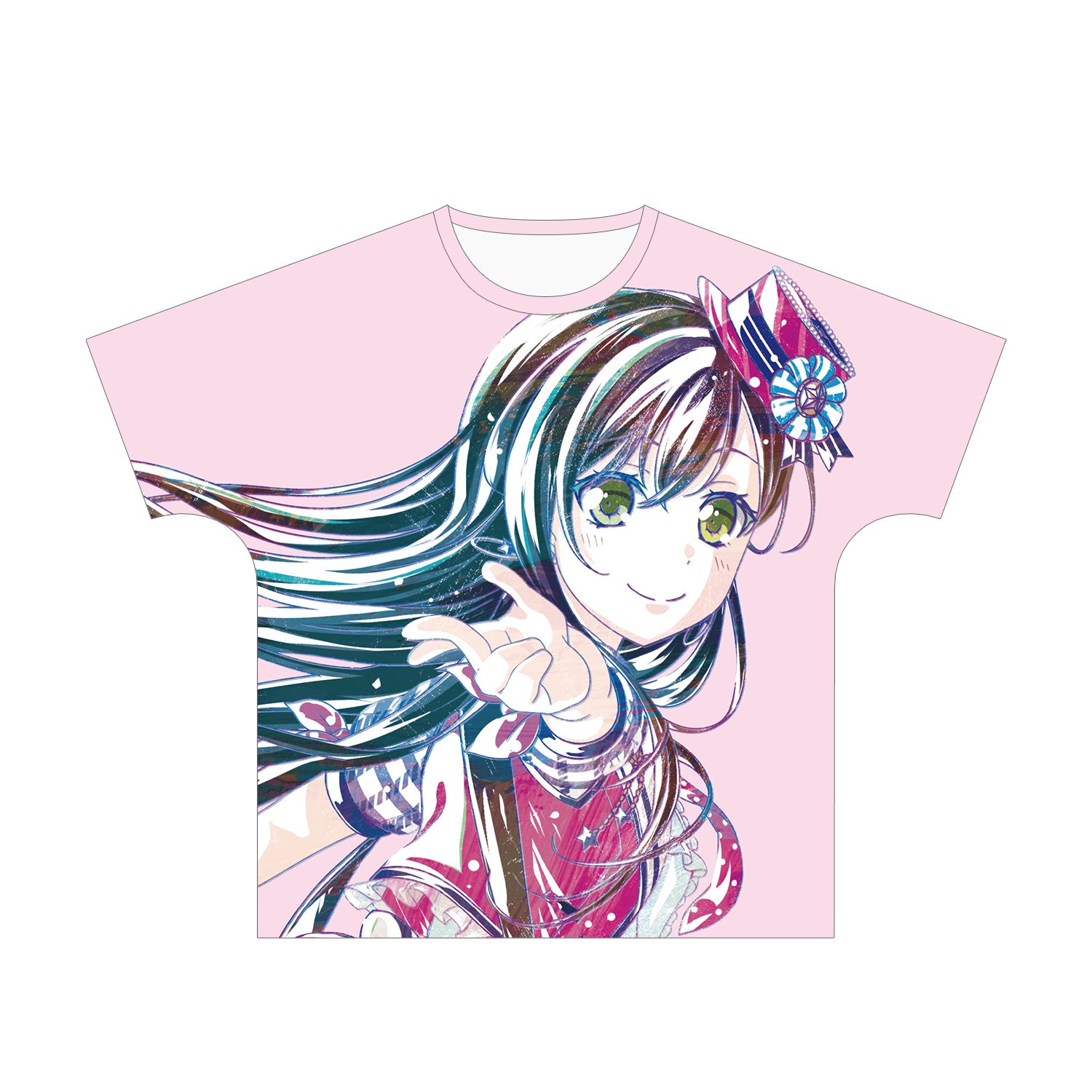 BanG Dream! ガールズバンドパーティ! 花園たえ Ani-Art フルグラフィックTシャツ vol.2ユニセックス(サイズ/L) 画像 2 | AniSmile