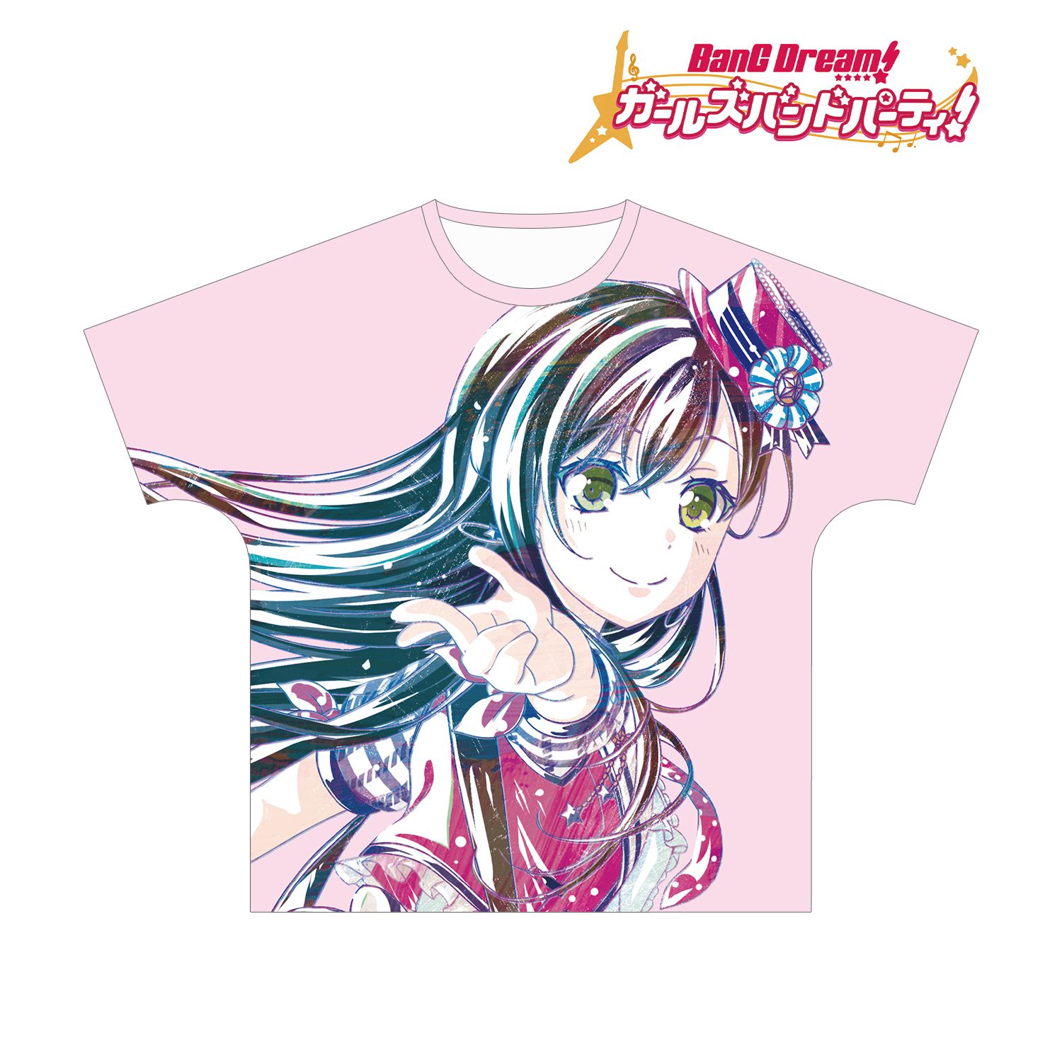 BanG Dream! ガールズバンドパーティ! 花園たえ Ani-Art フルグラフィックTシャツ vol.2ユニセックス(サイズ/XL) 画像 3 | AniSmile