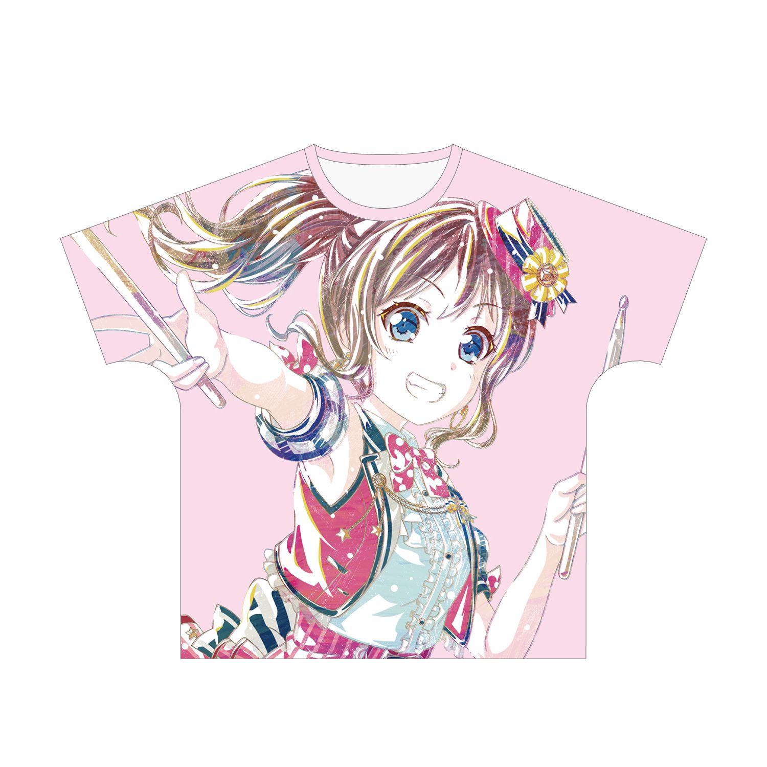 BanG Dream! ガールズバンドパーティ! 山吹沙綾 Ani-Art フルグラフィックTシャツ vol.2ユニセックス(サイズ/M) 画像 2 | AniSmile