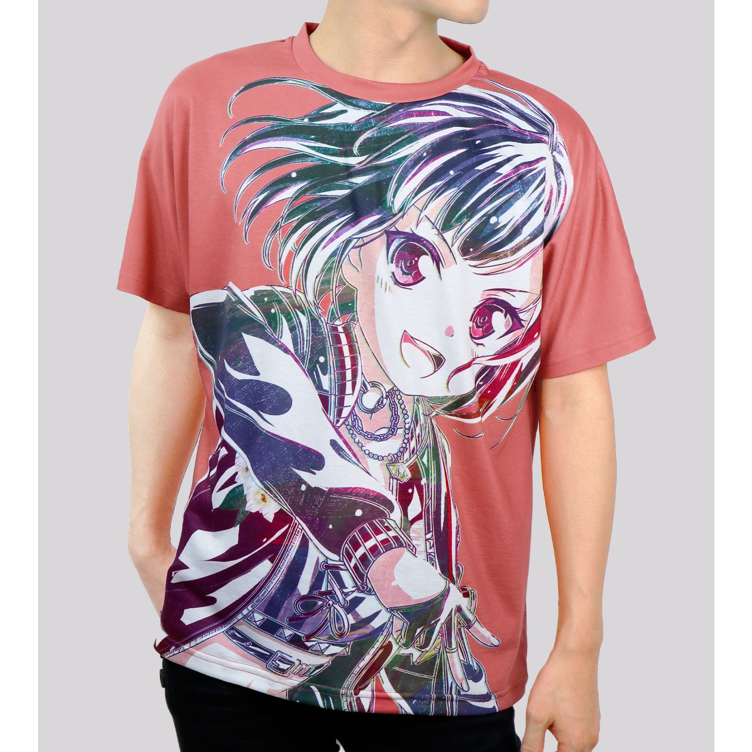 BanG Dream! ガールズバンドパーティ! 美竹蘭 Ani-Art フルグラフィックTシャツ vol.2ユニセックス(サイズ/S) 画像 4 | AniSmile