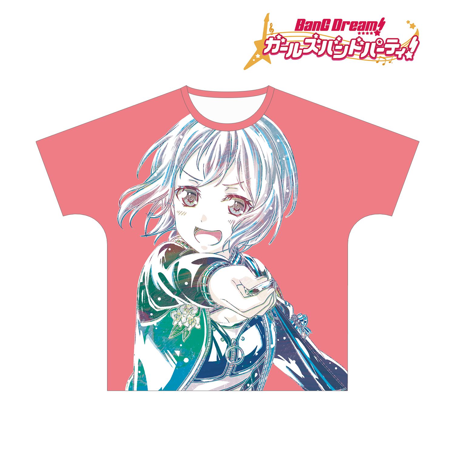 BanG Dream! ガールズバンドパーティ! 青葉モカ Ani-Art フルグラフィックTシャツ vol.2ユニセックス(サイズ/XL) 画像 3 | AniSmile