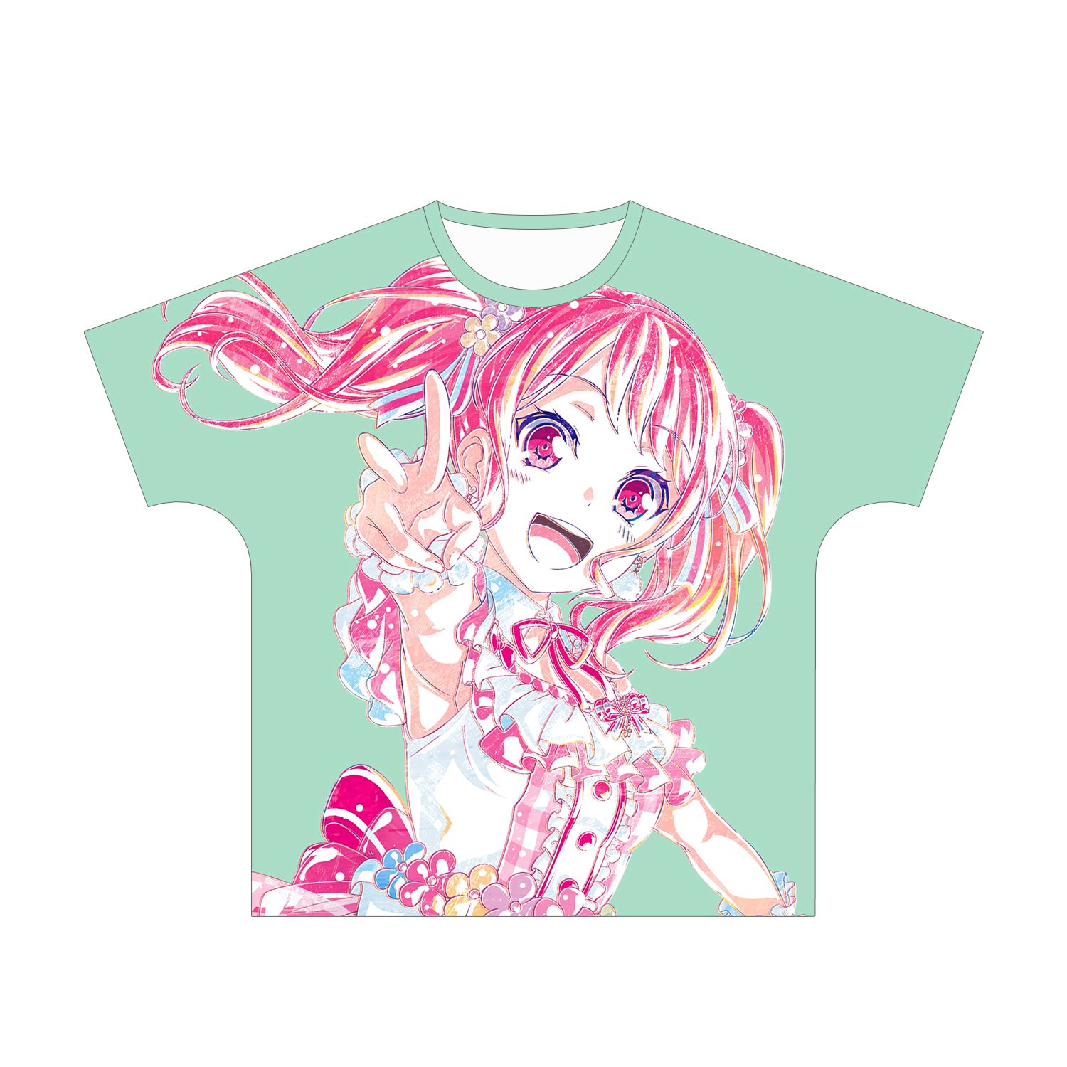 BanG Dream! ガールズバンドパーティ! 丸山彩 Ani-Art フルグラフィックTシャツ vol.2ユニセックス(サイズ/M) 画像 2 | AniSmile