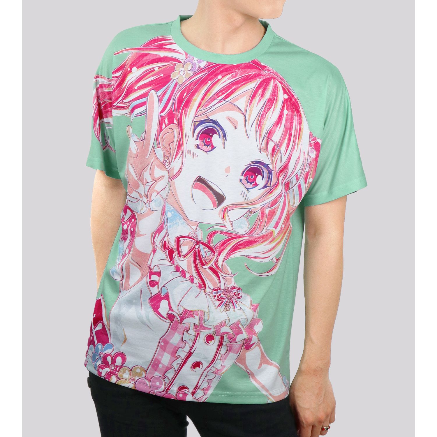 BanG Dream! ガールズバンドパーティ! 丸山彩 Ani-Art フルグラフィックTシャツ vol.2ユニセックス(サイズ/L) 画像 5 | AniSmile