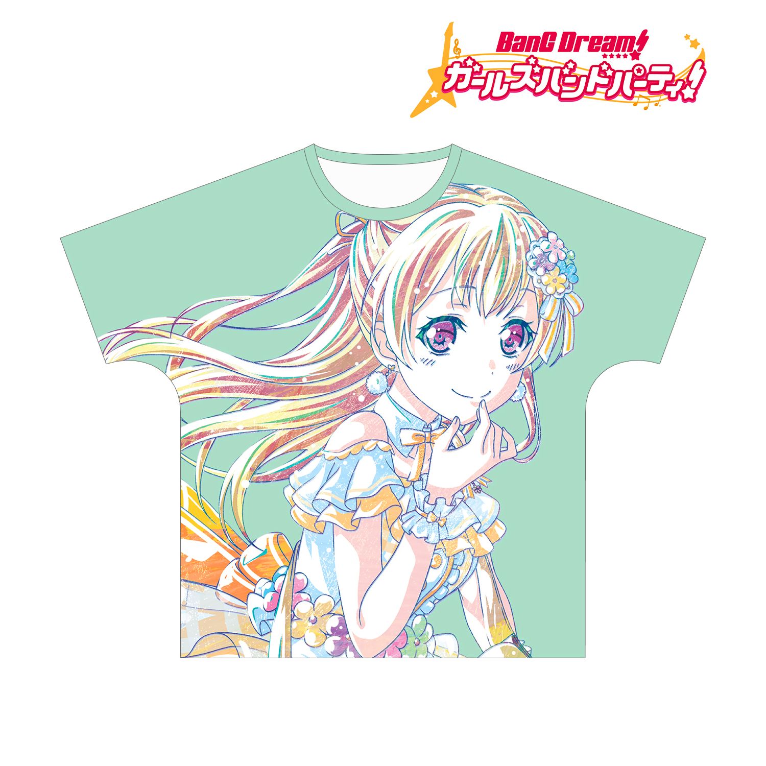 BanG Dream! ガールズバンドパーティ! 白鷺千聖 Ani-Art フルグラフィックTシャツ vol.2ユニセックス(サイズ/S) - AniSmile