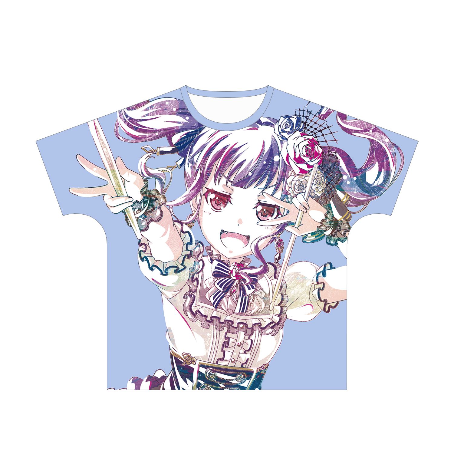 BanG Dream! ガールズバンドパーティ! 宇田川あこ Ani-Art フルグラフィックTシャツ vol.2ユニセックス(サイズ/S) - AniSmile