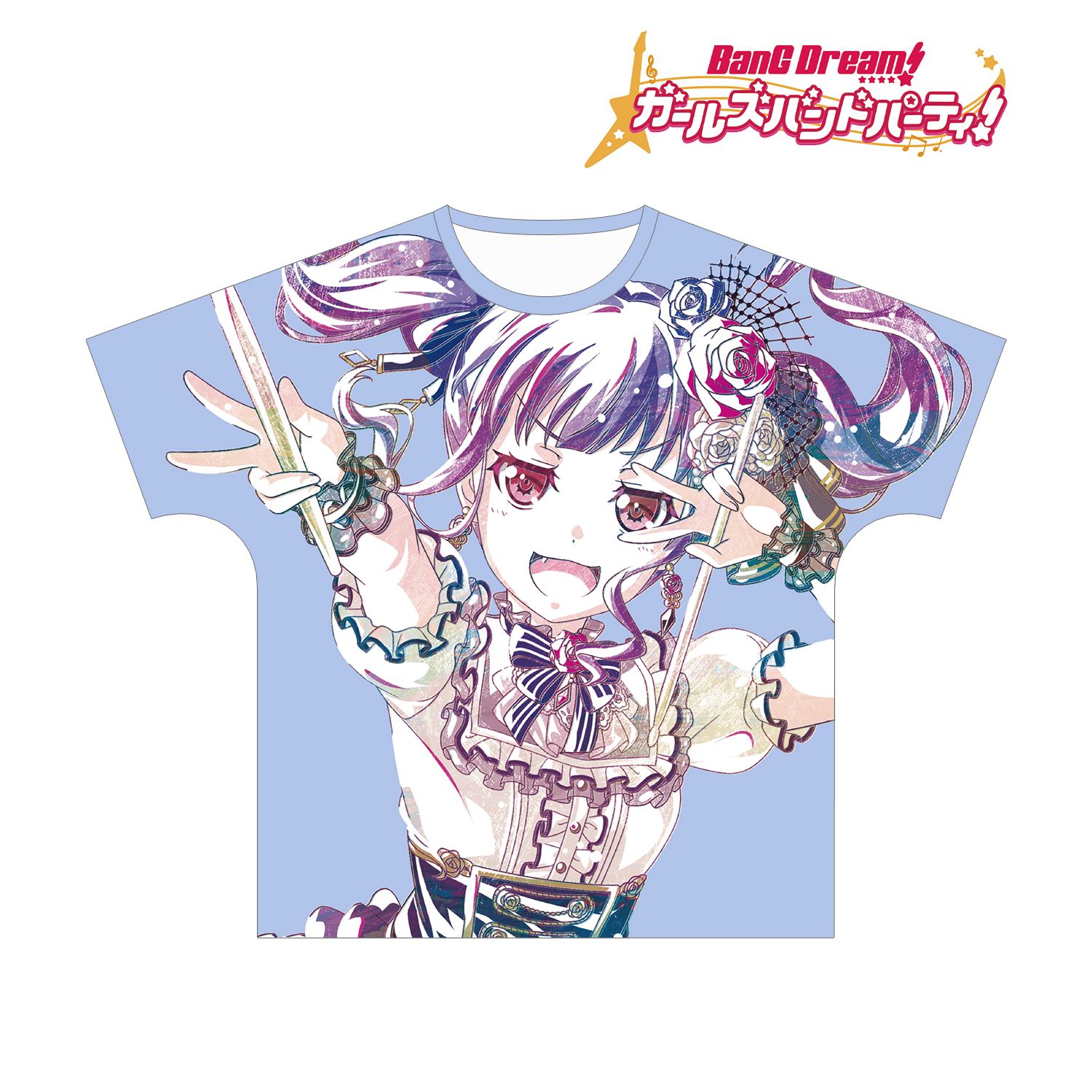 BanG Dream! ガールズバンドパーティ! 宇田川あこ Ani-Art フルグラフィックTシャツ vol.2ユニセックス(サイズ/M) 画像 3 | AniSmile
