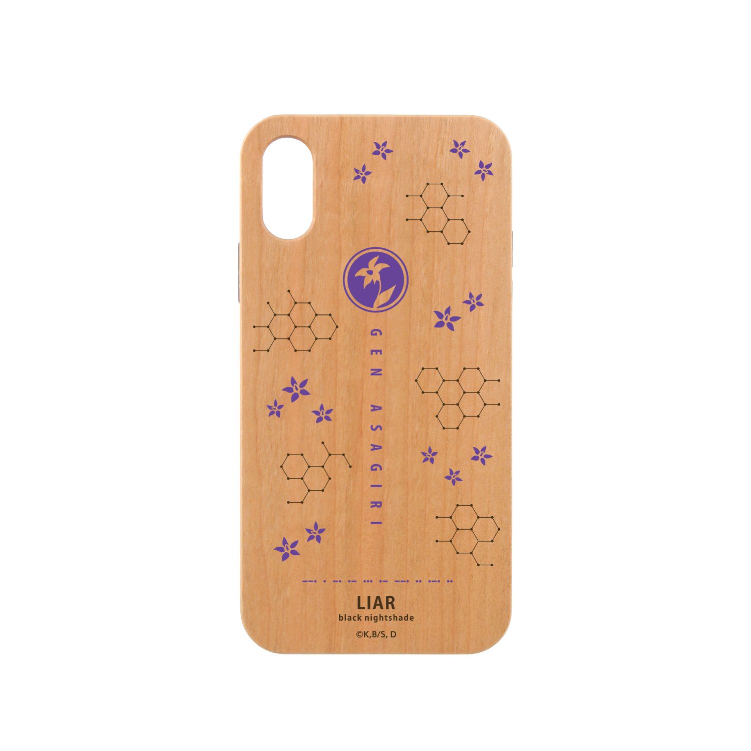 TVアニメ「Dr.STONE」 あさぎりゲン ウッドiPhoneケース(対象機種/iPhone 12/12 Pro) - AniSmile