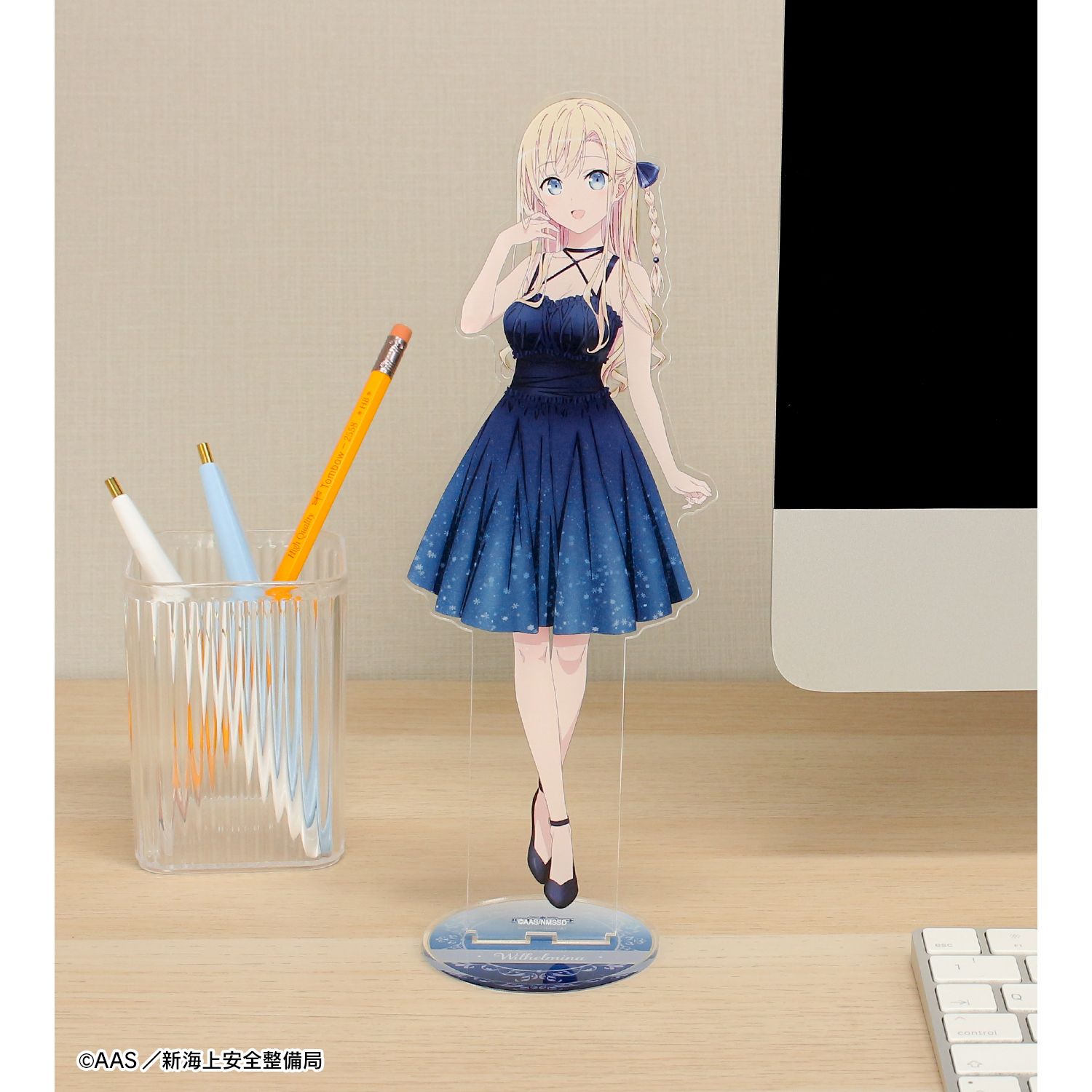 劇場版 ハイスクール・フリート 描き下ろしイラスト ヴィルヘルミーナ パーティードレスver. 1/7スケール BIGアクリルスタンド 图片 5 | AniSmile