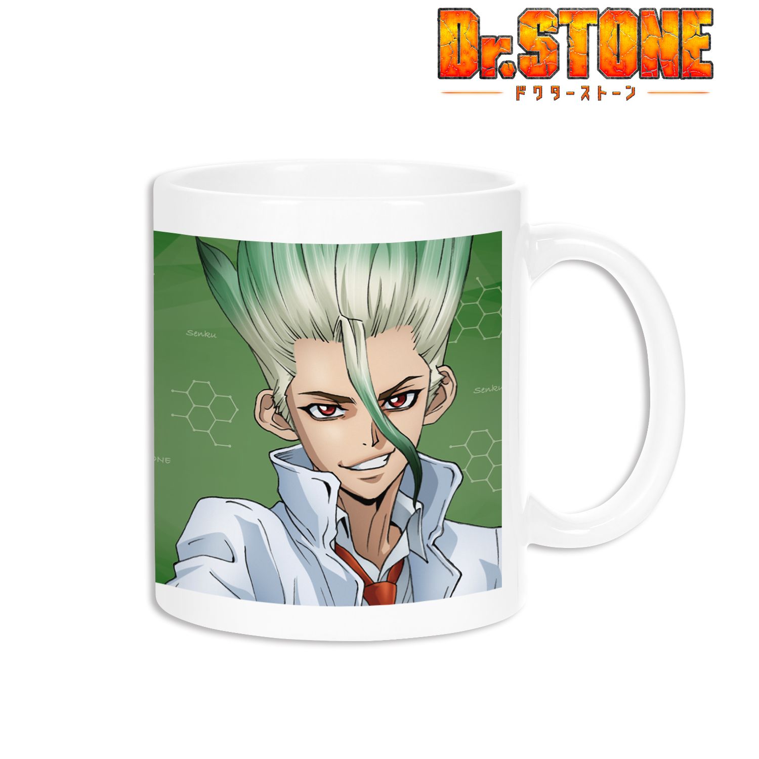 TVアニメ「Dr.STONE」 描き下ろしイラスト 石神千空 石化前ver. マグカップ Image 2 | AniSmile