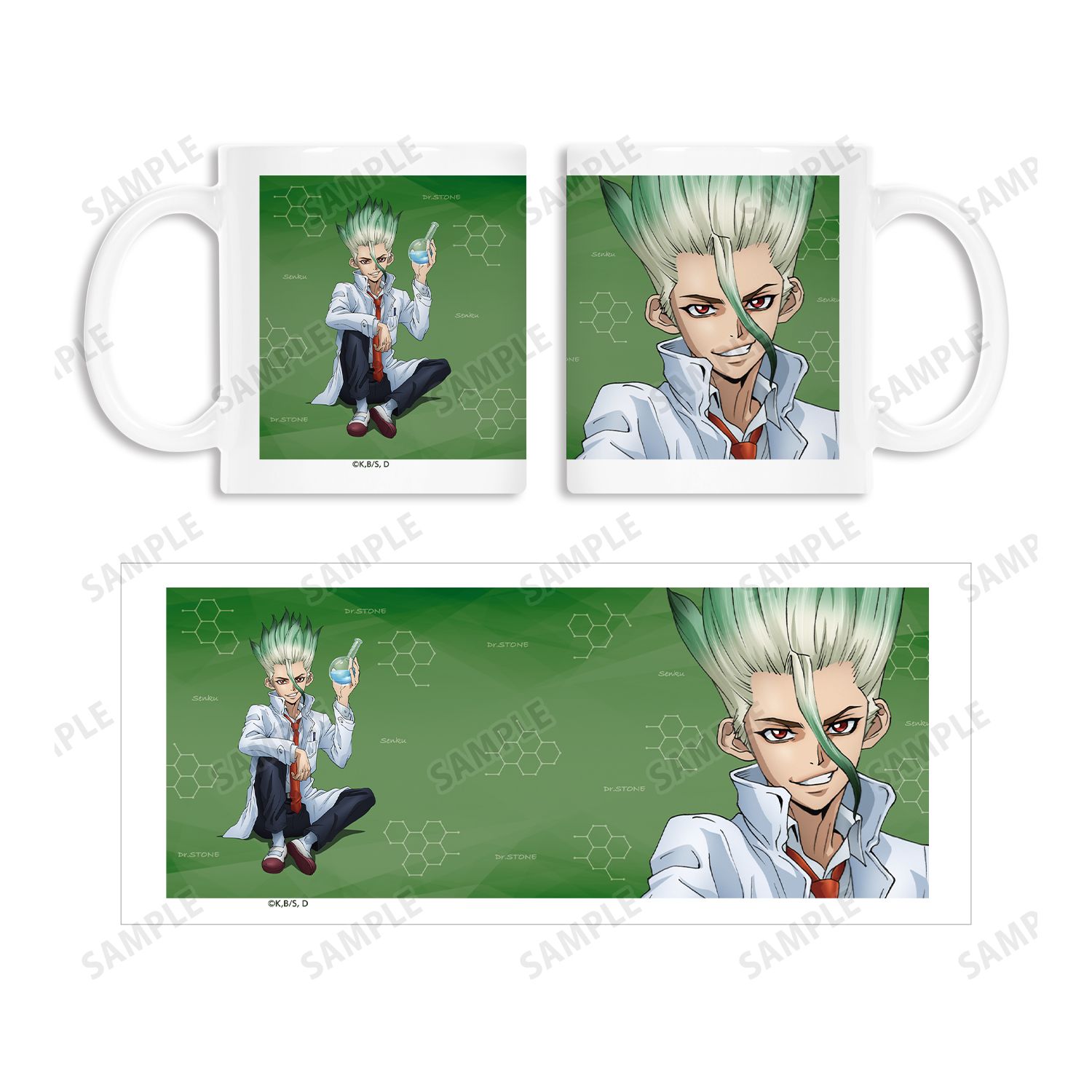 TVアニメ「Dr.STONE」 描き下ろしイラスト 石神千空 石化前ver. マグカップ Image 4 | AniSmile