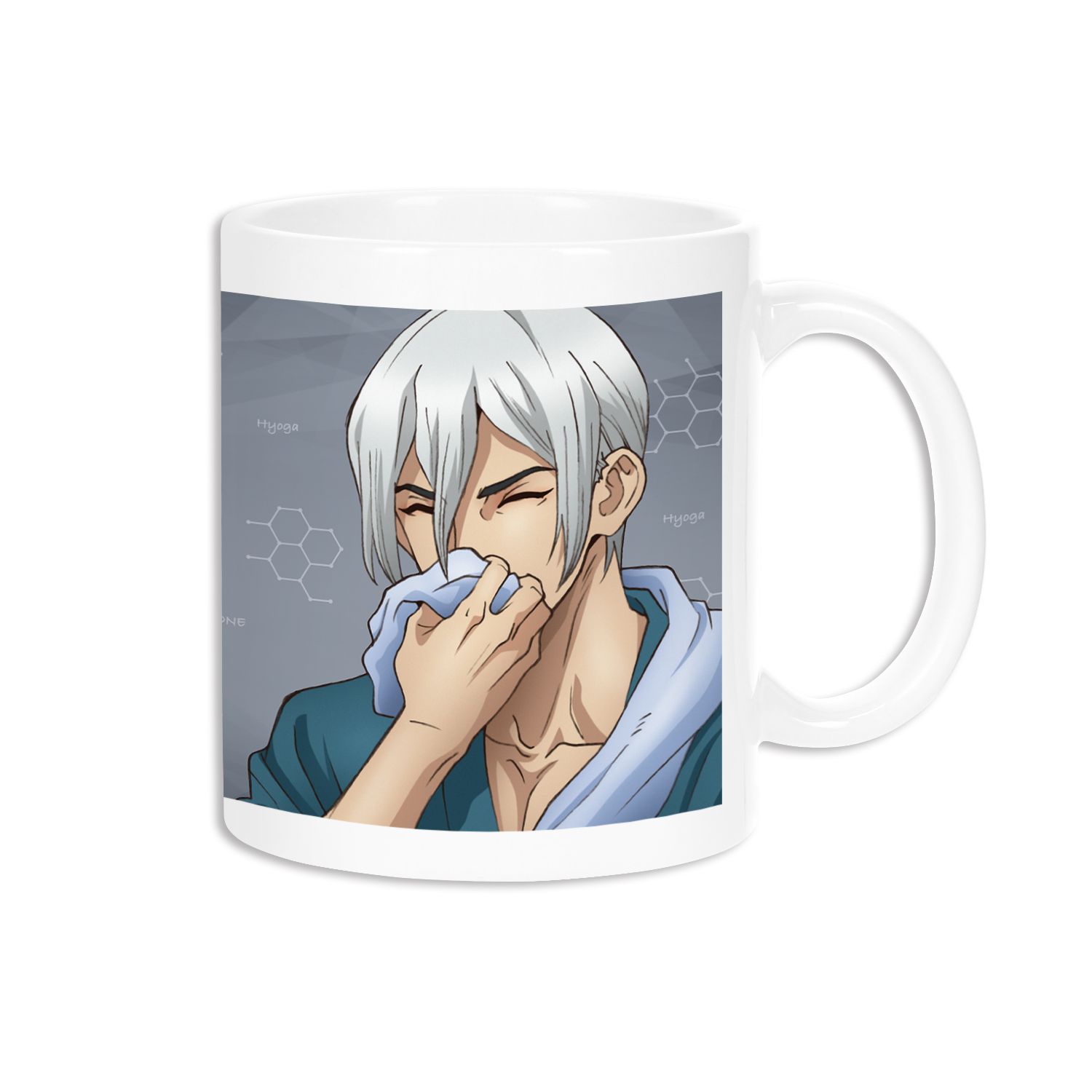 TVアニメ「Dr.STONE」 描き下ろしイラスト 氷月 石化前ver. マグカップ - official product image | AniSmile