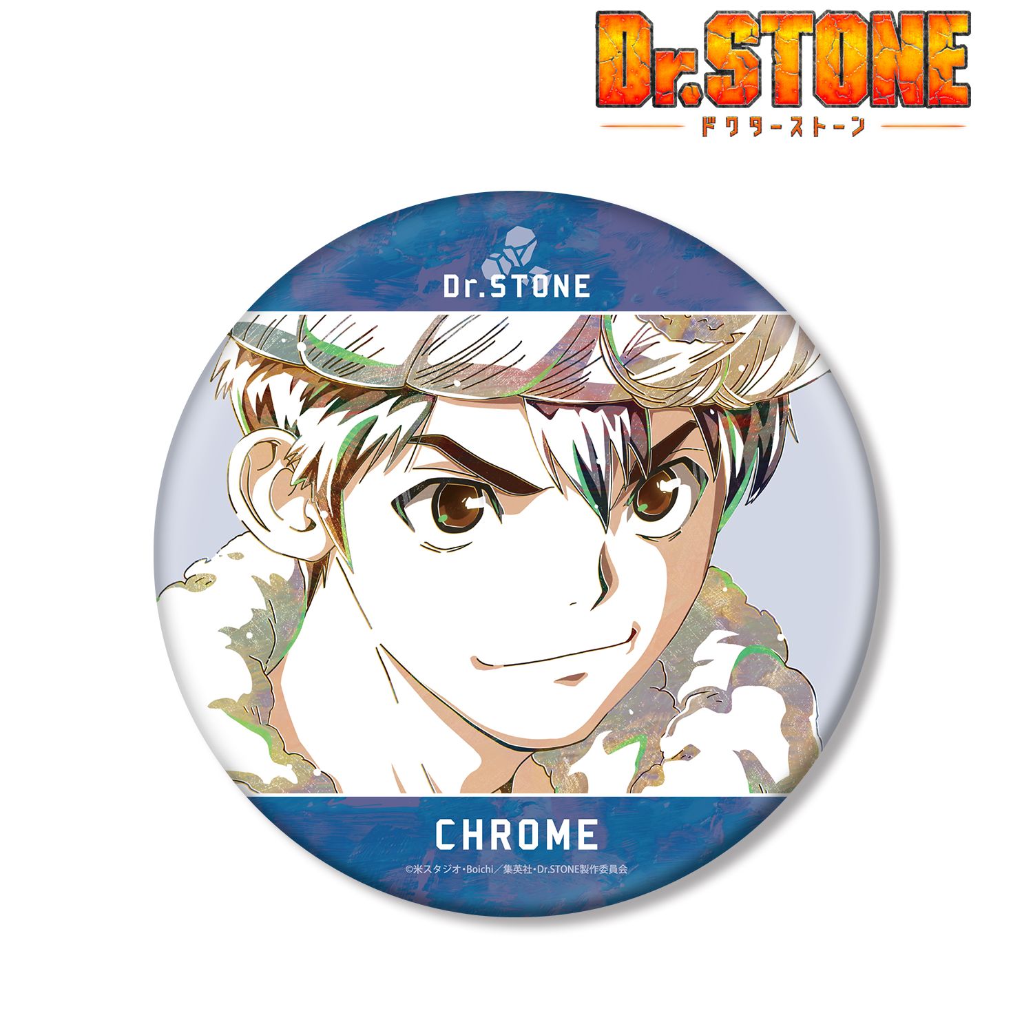 TVアニメ「Dr.STONE」 クロム Ani-Art BIG缶バッジ 画像 2 | AniSmile