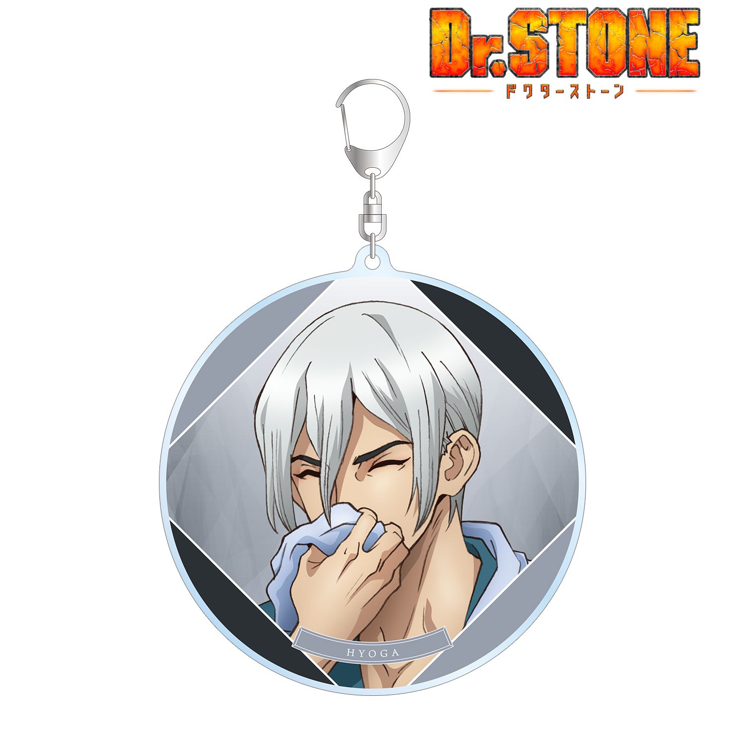 TVアニメ「Dr.STONE」 描き下ろしイラスト 氷月 石化前ver. BIGアクリルキーホルダー Image 2 | AniSmile