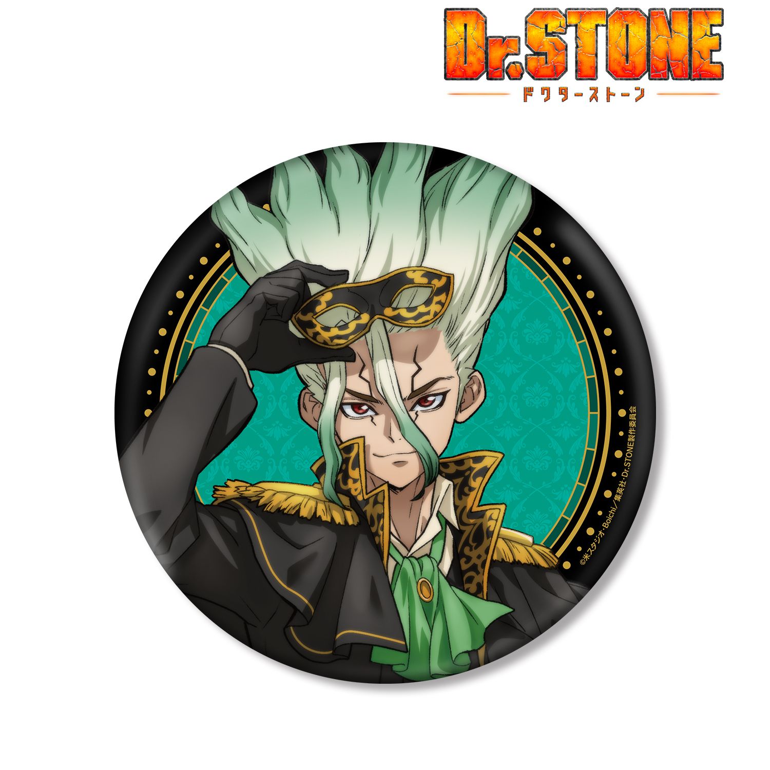 TVアニメ「Dr.STONE」 描き下ろしイラスト 石神千空 怪盗団ver. BIG缶バッジ 画像 2 | AniSmile