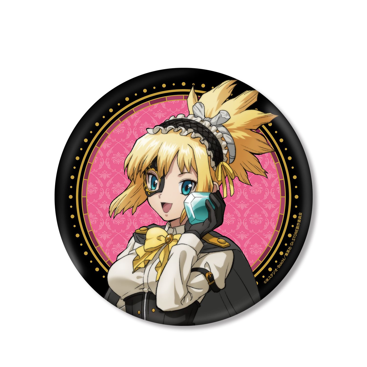 TVアニメ「Dr.STONE」 描き下ろしイラスト コハク 怪盗団ver. BIG缶バッジ 画像 3 | AniSmile