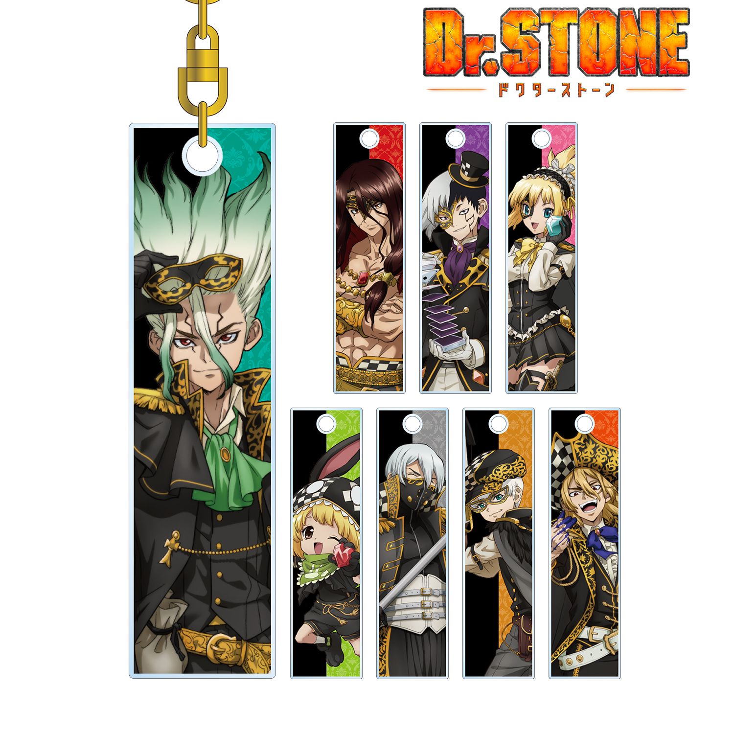 TVアニメ「Dr.STONE」 描き下ろしイラスト 怪盗団ver. トレーディングスティックアクリルキーホルダー(単位/単品) 图片 2 | AniSmile