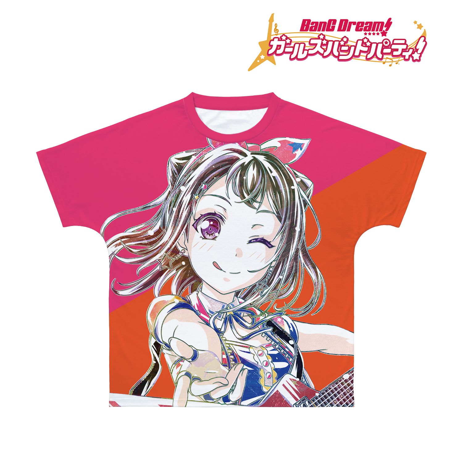 BanG Dream! ガールズバンドパーティ! 戸山 香澄 Ani-Art 第4弾 フルグラフィックTシャツユニセックス(サイズ/XXXL) 图片 3 | AniSmile