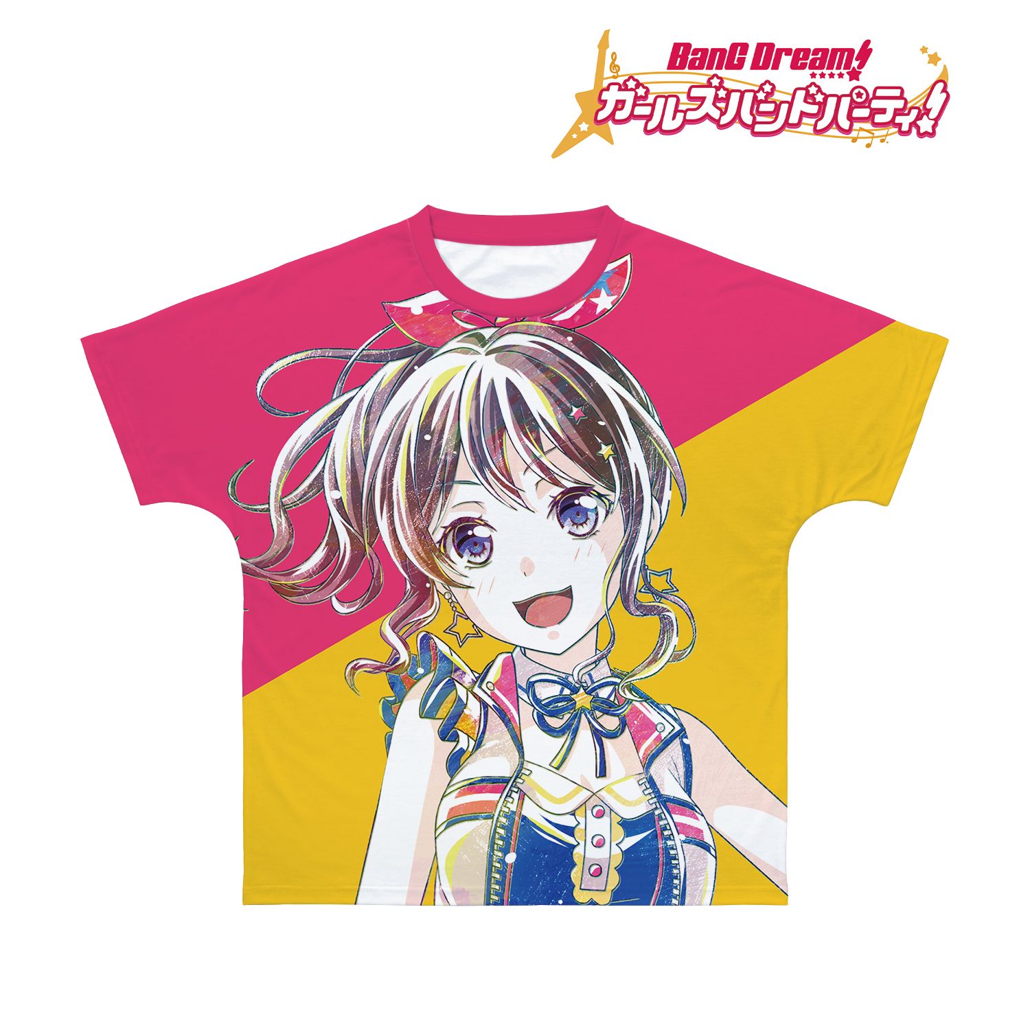 BanG Dream! ガールズバンドパーティ! 山吹 沙綾 Ani-Art 第4弾 フルグラフィックTシャツユニセックス(サイズ/XXXL) Image 2 | AniSmile