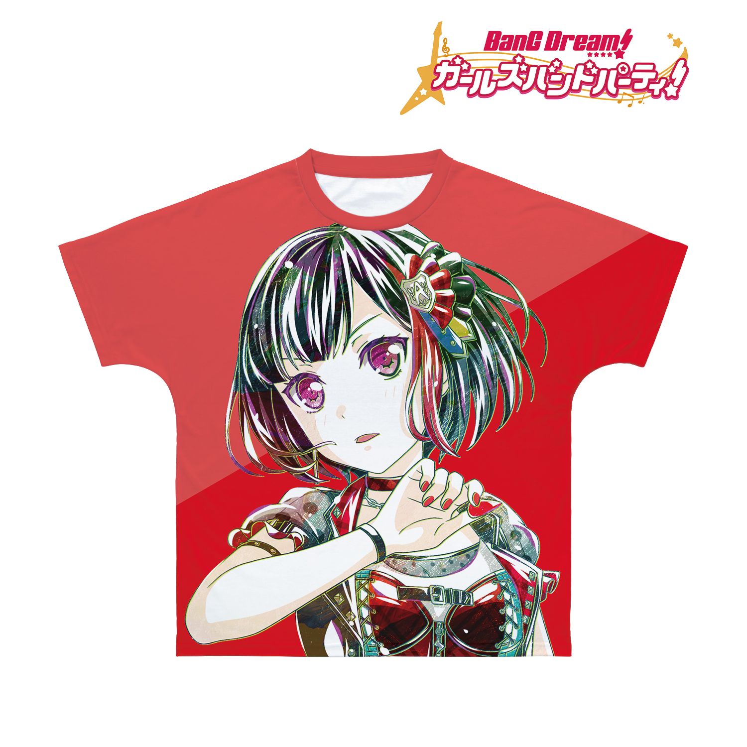 BanG Dream! ガールズバンドパーティ! 美竹 蘭 Ani-Art 第4弾 フルグラフィックTシャツユニセックス(サイズ/XXL) Image 3 | AniSmile