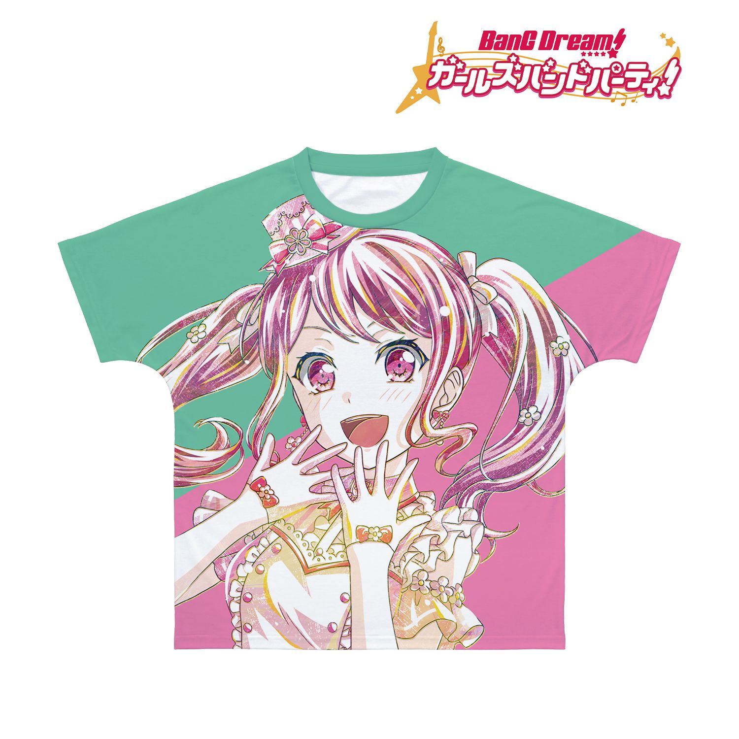 BanG Dream! ガールズバンドパーティ! 丸山 彩 Ani-Art 第4弾 フルグラフィックTシャツユニセックス(サイズ/L) 图片 2 | AniSmile