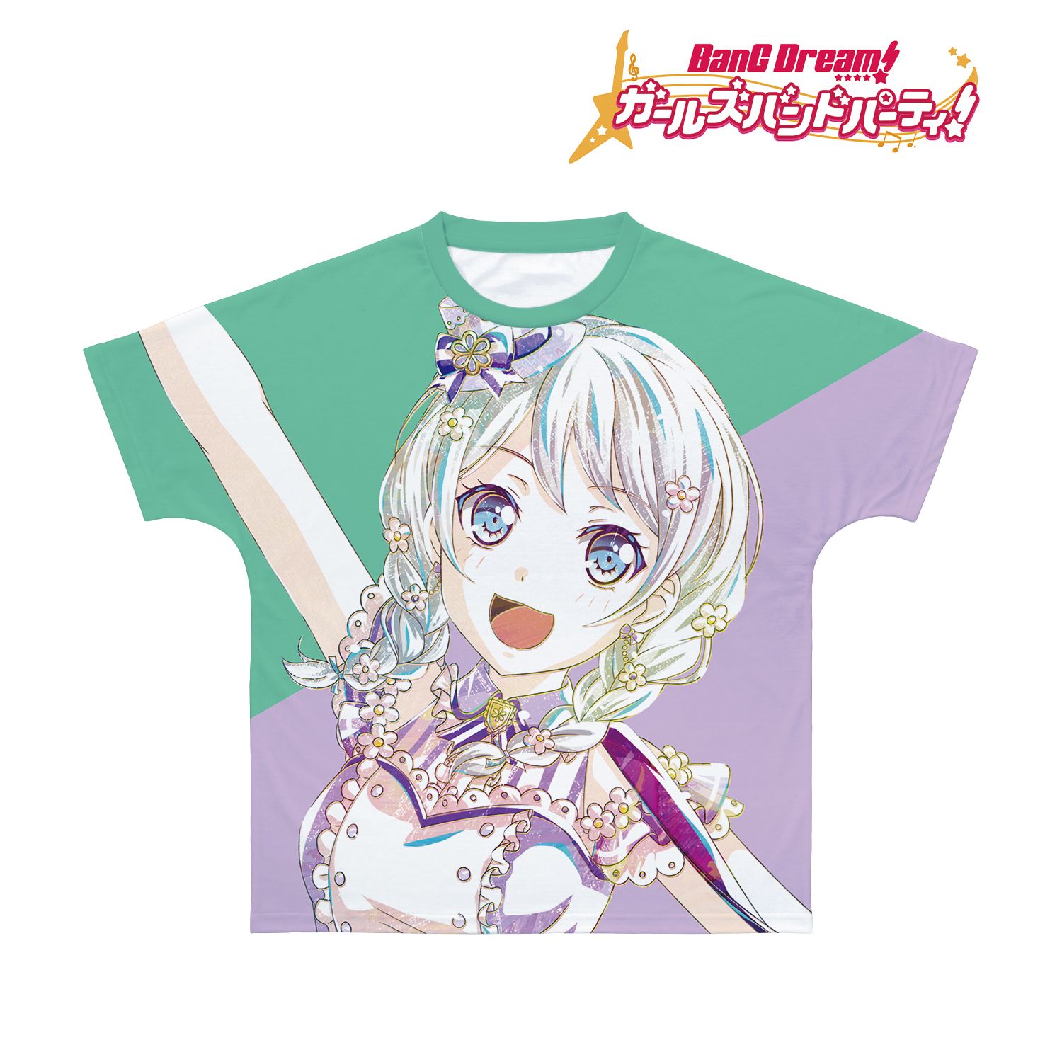 BanG Dream! ガールズバンドパーティ! 若宮 イヴ Ani-Art 第4弾 フルグラフィックTシャツユニセックス(サイズ/XXXL) 画像 2 | AniSmile
