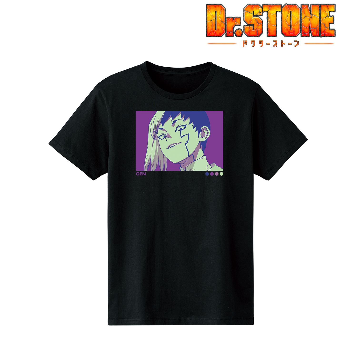 TVアニメ「Dr.STONE」 あさぎりゲン paleful Tシャツメンズ(サイズ/XL) Image 2 | AniSmile