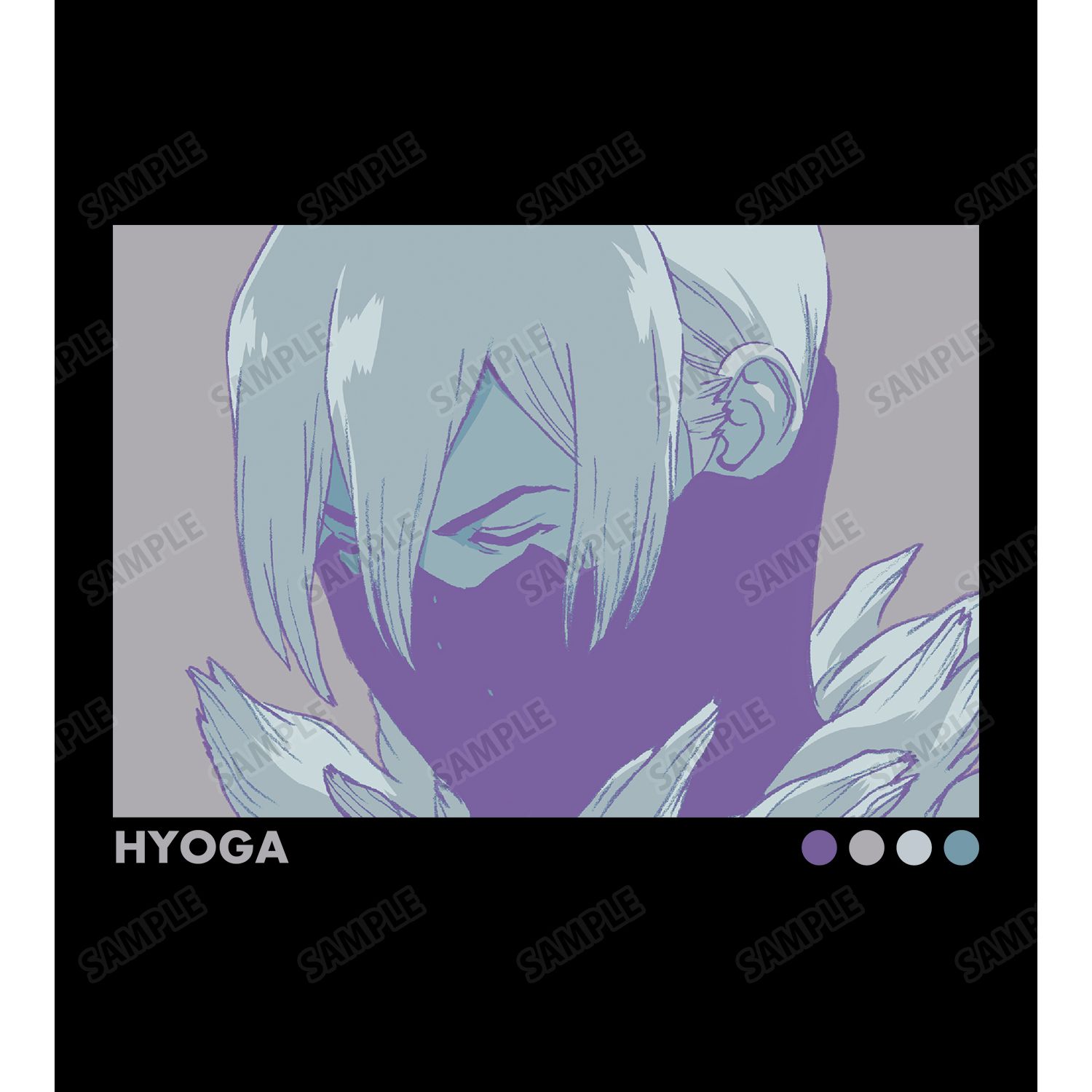 TVアニメ「Dr.STONE」 氷月 paleful Tシャツメンズ(サイズ/L) Image 3 | AniSmile