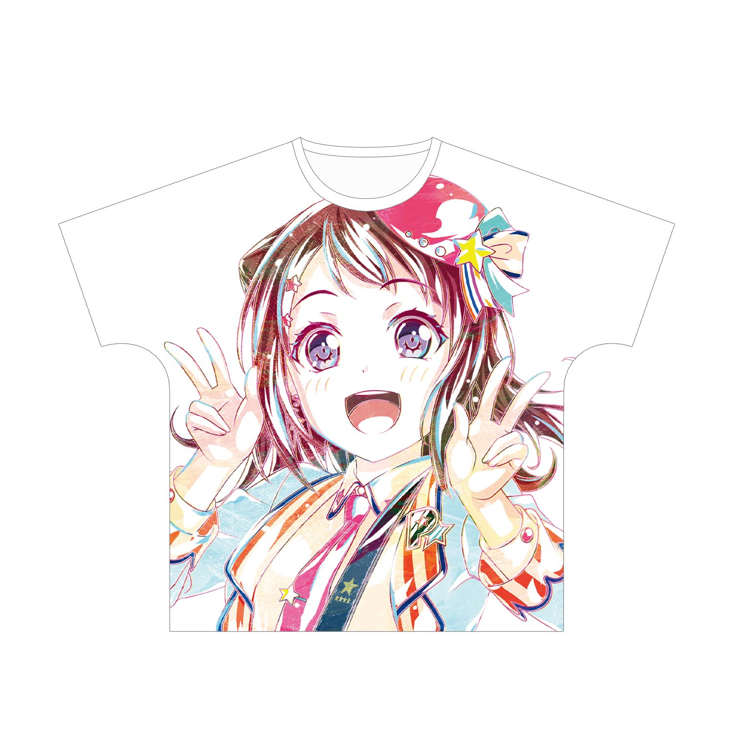 BanG Dream! ガールズバンドパーティ! 戸山 香澄 Ani-Art フルグラフィックTシャツ vol.3ユニセックス(サイズ/S) 画像 2 | AniSmile