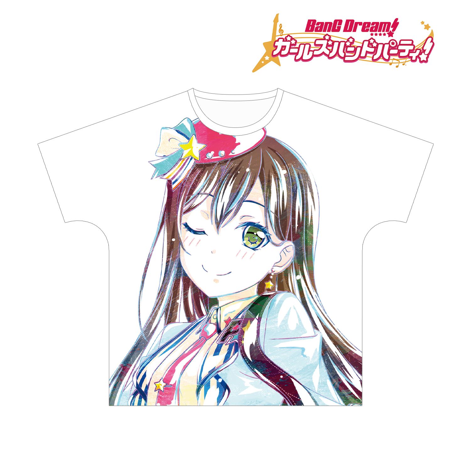 BanG Dream! ガールズバンドパーティ! 花園 たえ Ani-Art フルグラフィックTシャツ vol.3ユニセックス(サイズ/L) 画像 2 | AniSmile