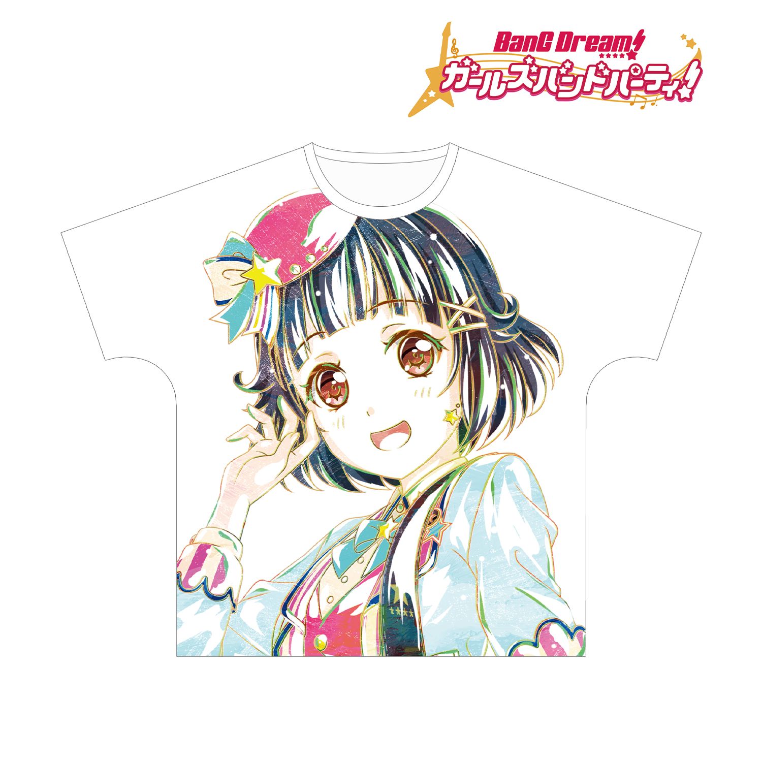 BanG Dream! ガールズバンドパーティ! 牛込 りみ Ani-Art フルグラフィックTシャツ vol.3ユニセックス(サイズ/M) 画像 2 | AniSmile