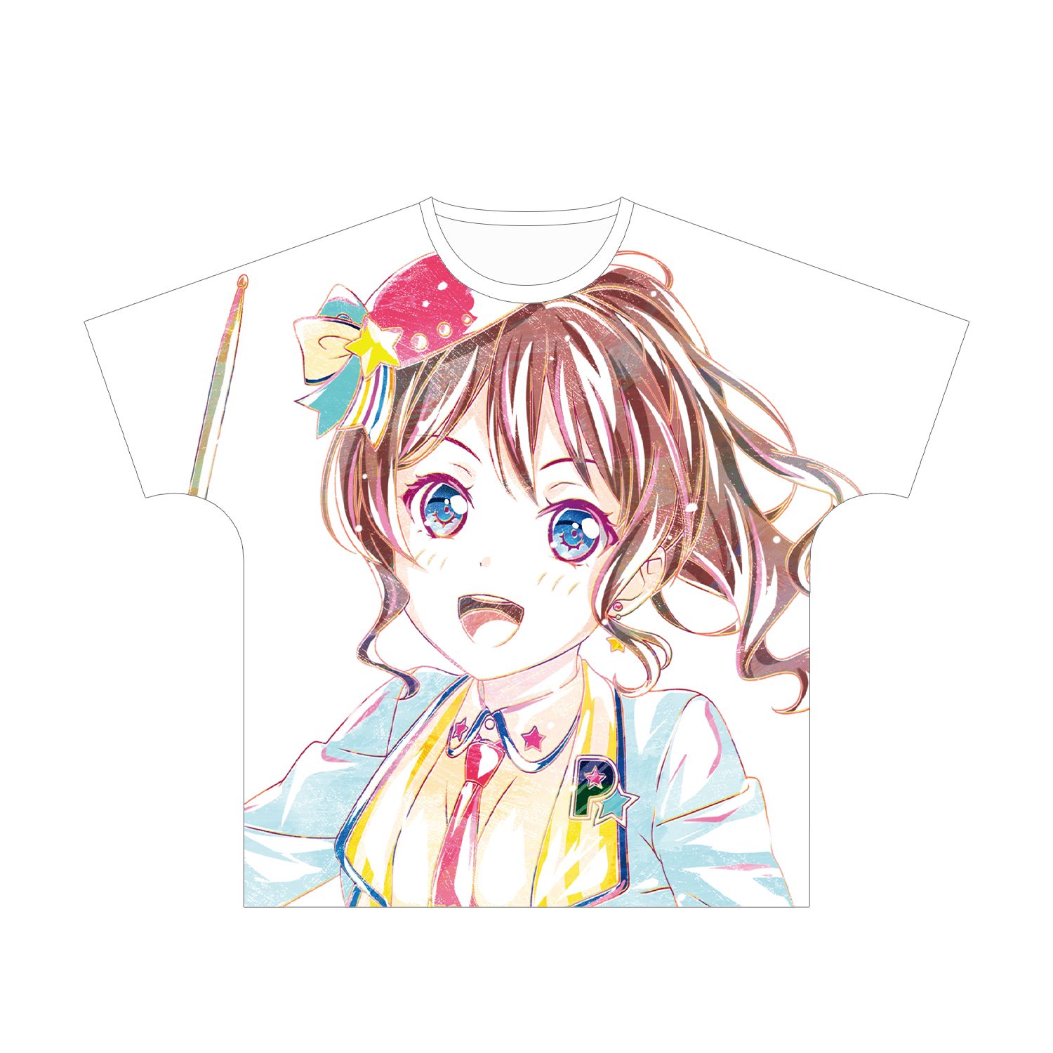 BanG Dream! ガールズバンドパーティ! 山吹 沙綾 Ani-Art フルグラフィックTシャツ vol.3ユニセックス(サイズ/XL) 画像 2 | AniSmile