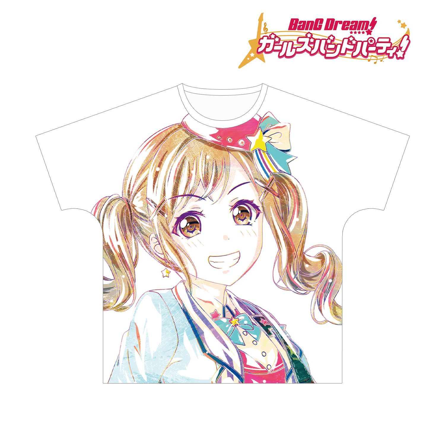 BanG Dream! ガールズバンドパーティ! 市ヶ谷 有咲 Ani-Art フルグラフィックTシャツ vol.3ユニセックス(サイズ/M) 画像 2 | AniSmile