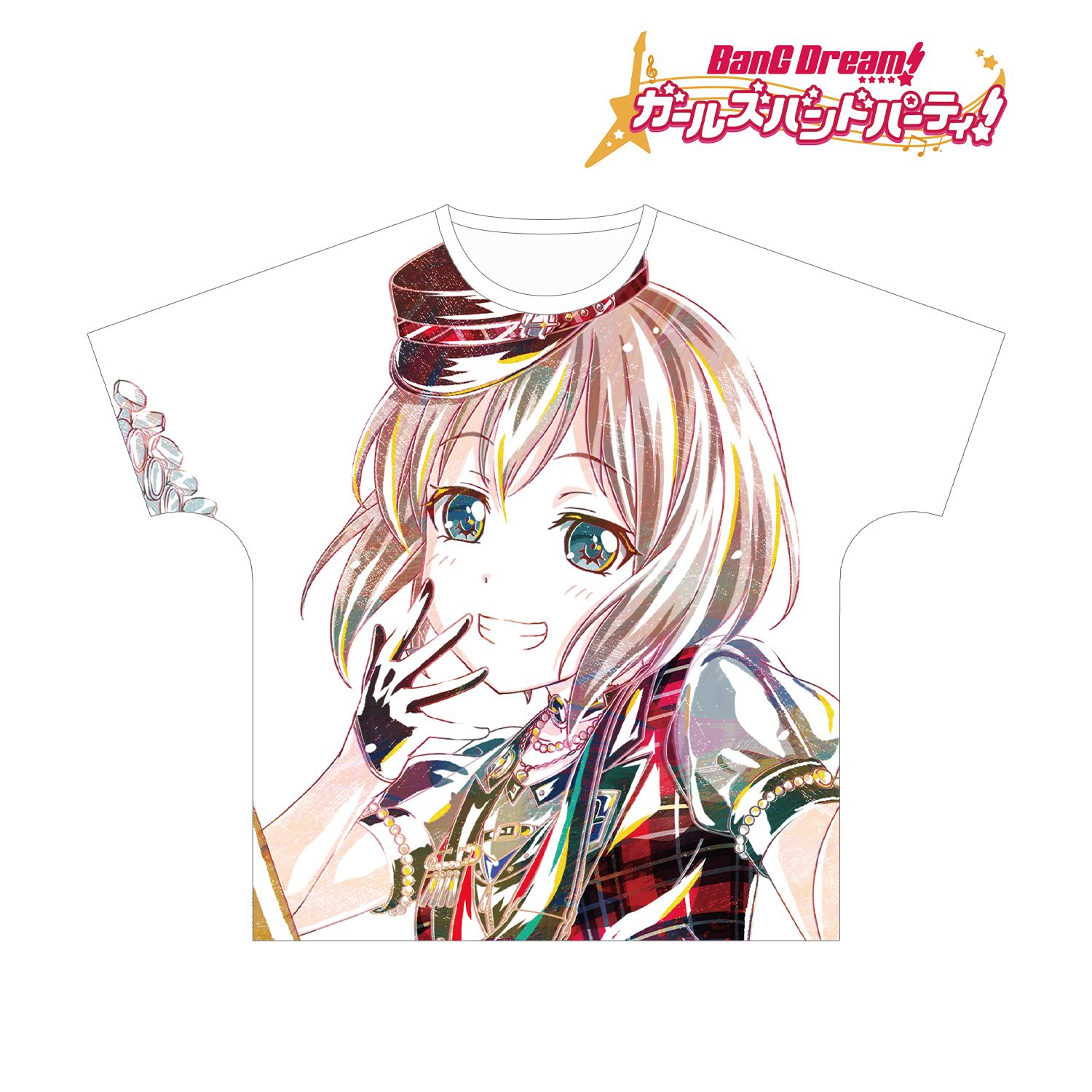 BanG Dream! ガールズバンドパーティ! 青葉 モカ Ani-Art フルグラフィックTシャツ vol.3ユニセックス(サイズ/L) 画像 3 | AniSmile
