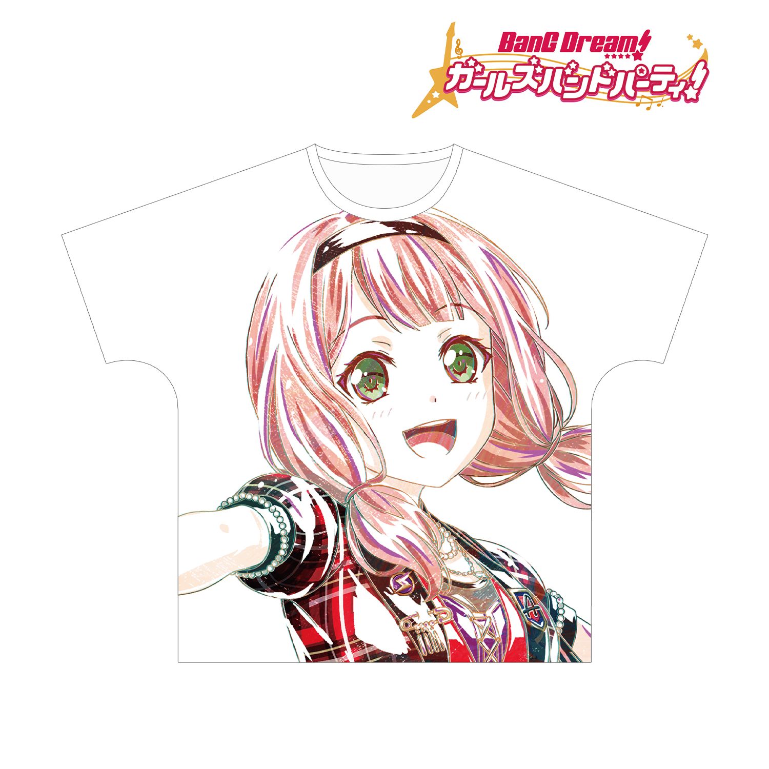 BanG Dream! ガールズバンドパーティ! 上原 ひまり Ani-Art フルグラフィックTシャツ vol.3ユニセックス(サイズ/S) 画像 3 | AniSmile