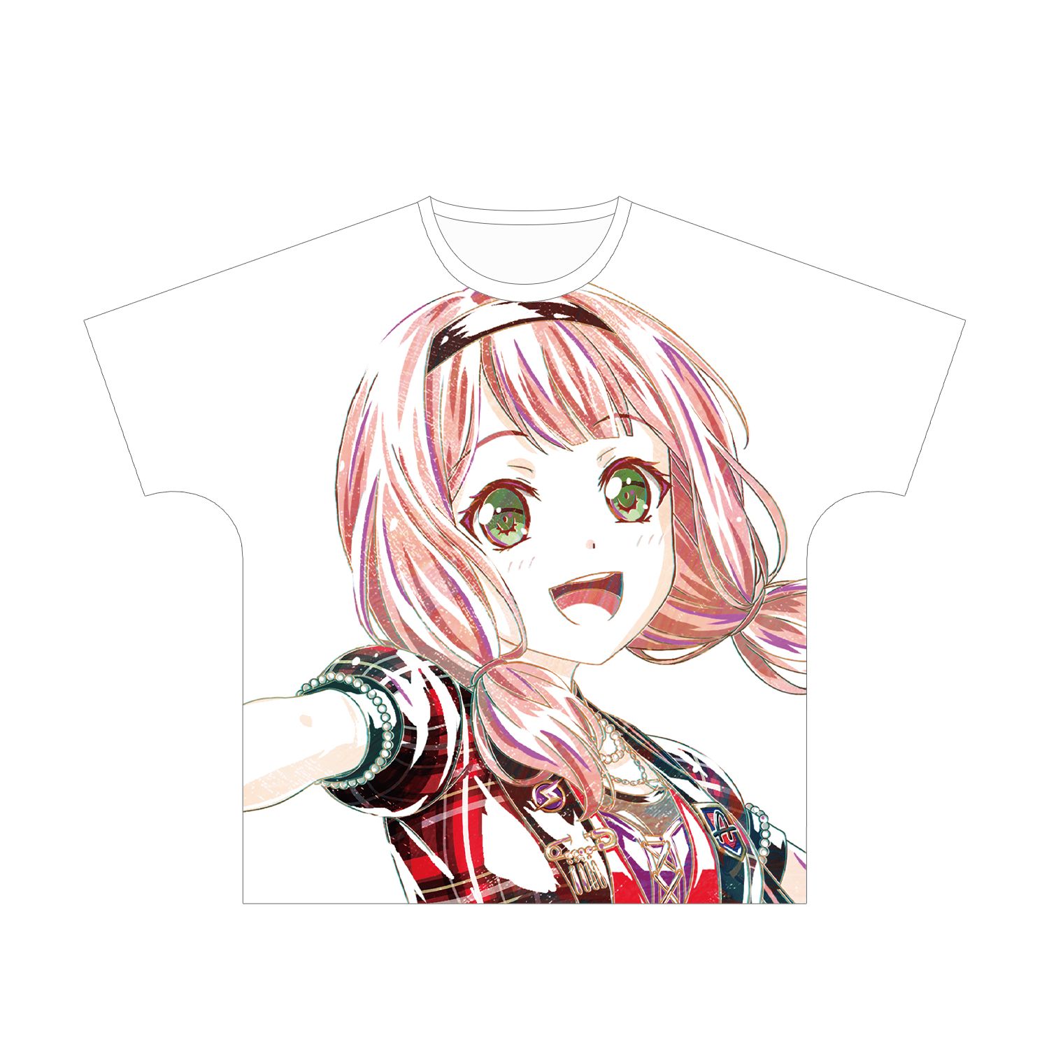 BanG Dream! ガールズバンドパーティ! 上原 ひまり Ani-Art フルグラフィックTシャツ vol.3ユニセックス(サイズ/L) 画像 2 | AniSmile