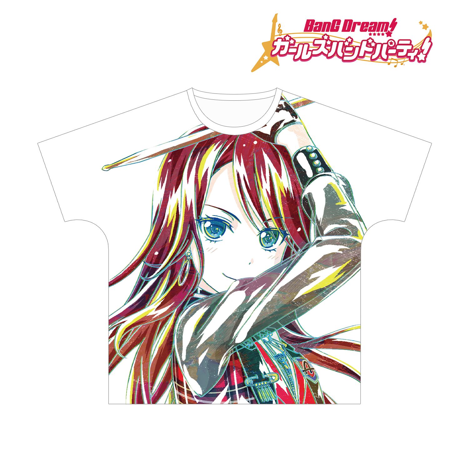 BanG Dream! ガールズバンドパーティ! 宇田川 巴 Ani-Art フルグラフィックTシャツ vol.3ユニセックス(サイズ/XL) 画像 3 | AniSmile