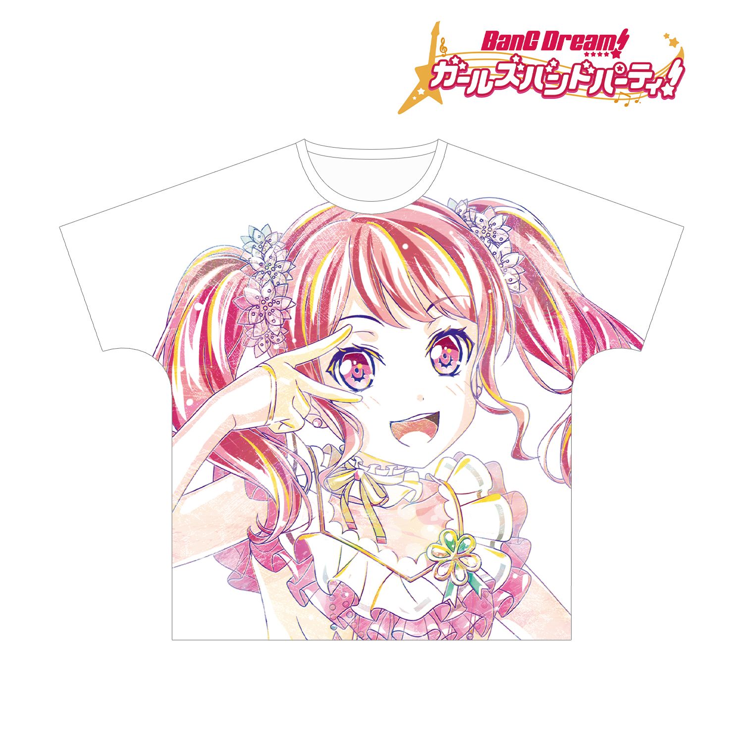 BanG Dream! ガールズバンドパーティ! 丸山 彩 Ani-Art フルグラフィックTシャツ vol.3ユニセックス(サイズ/S) 画像 3 | AniSmile