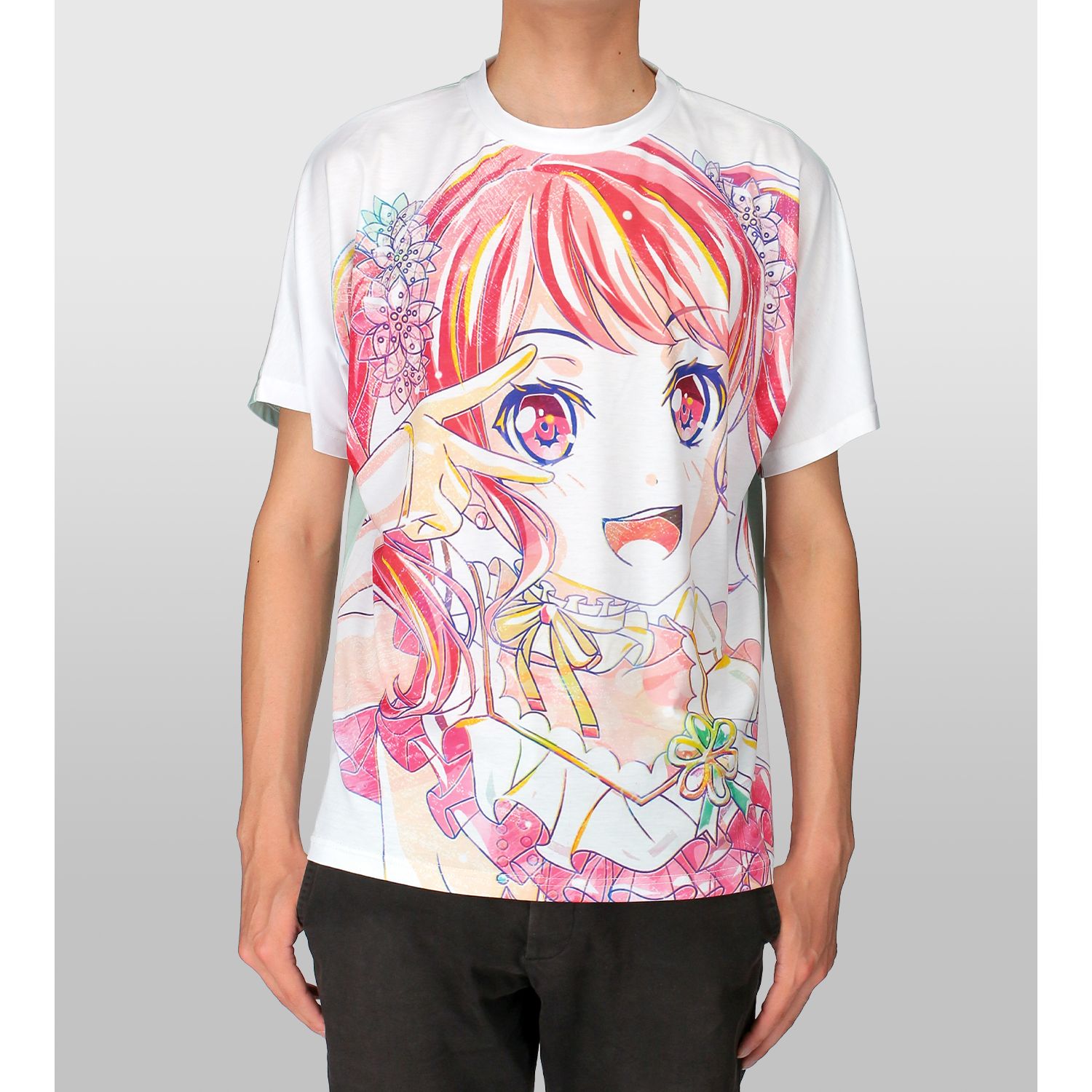 BanG Dream! ガールズバンドパーティ! 丸山 彩 Ani-Art フルグラフィックTシャツ vol.3ユニセックス(サイズ/XL) 画像 4 | AniSmile