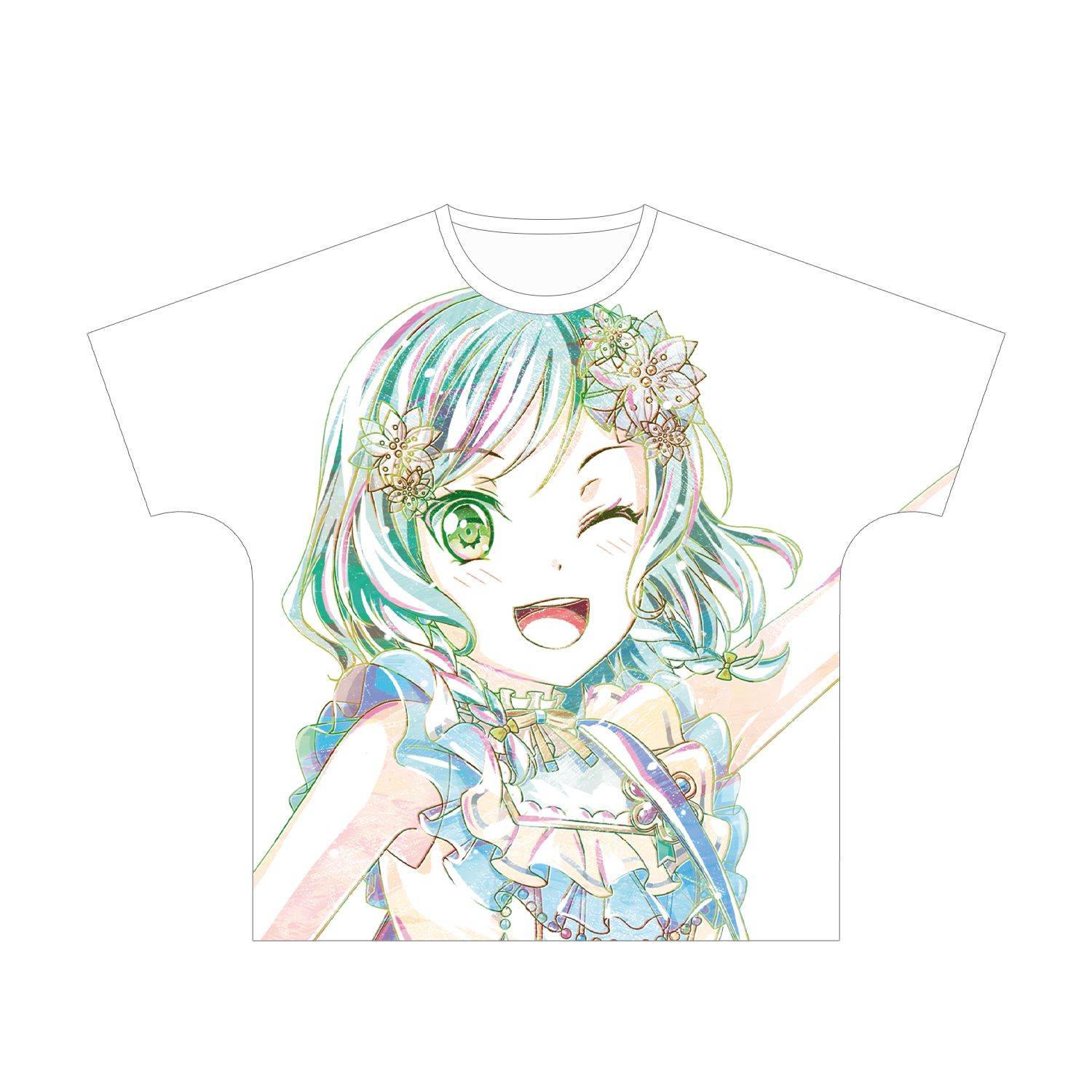 BanG Dream! ガールズバンドパーティ! 氷川 日菜 Ani-Art フルグラフィックTシャツ vol.3ユニセックス(サイズ/L) 画像 2 | AniSmile