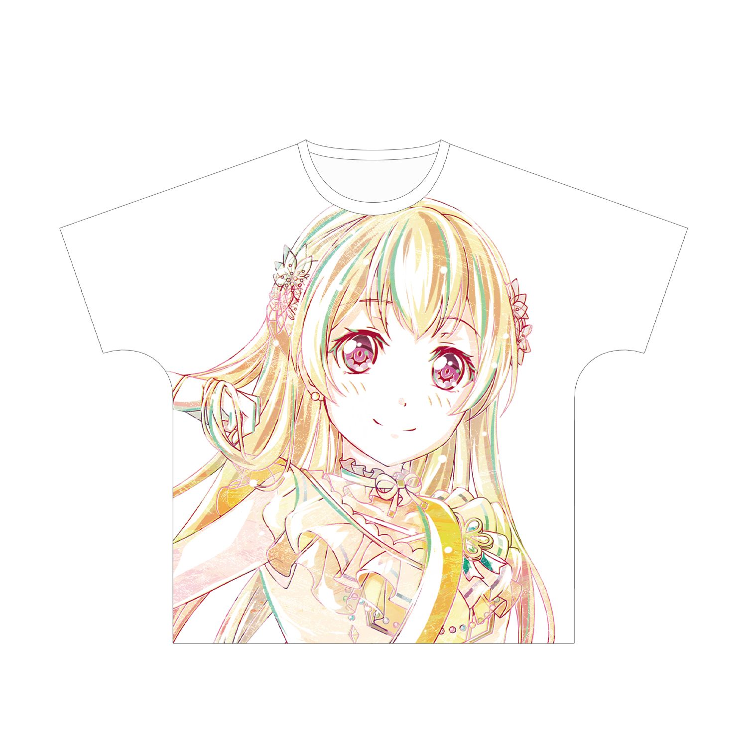 BanG Dream! ガールズバンドパーティ! 白鷺 千聖 Ani-Art フルグラフィックTシャツ vol.3ユニセックス(サイズ/S) 画像 2 | AniSmile