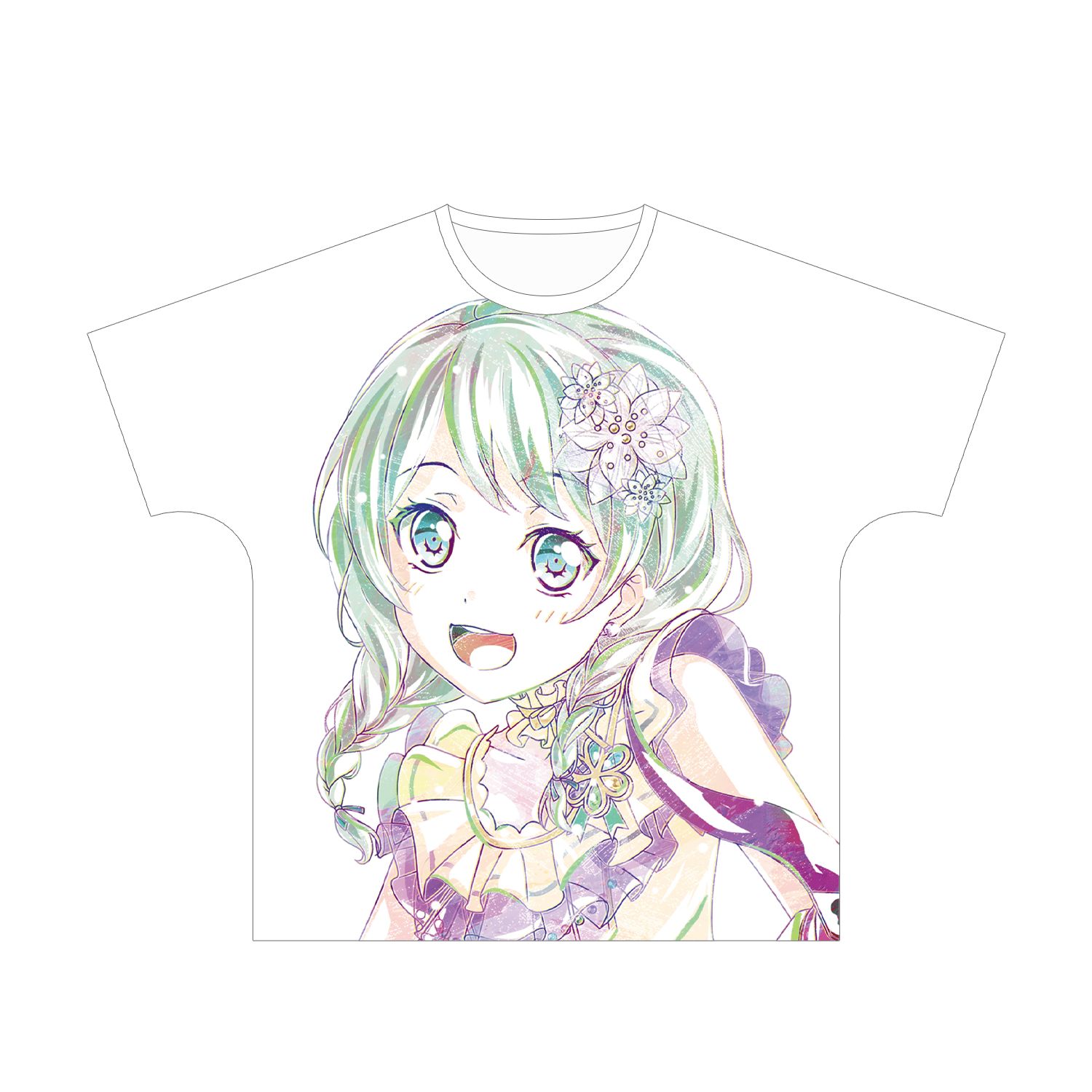 BanG Dream! ガールズバンドパーティ! 若宮 イヴ Ani-Art フルグラフィックTシャツ vol.3ユニセックス(サイズ/XL) - AniSmile
