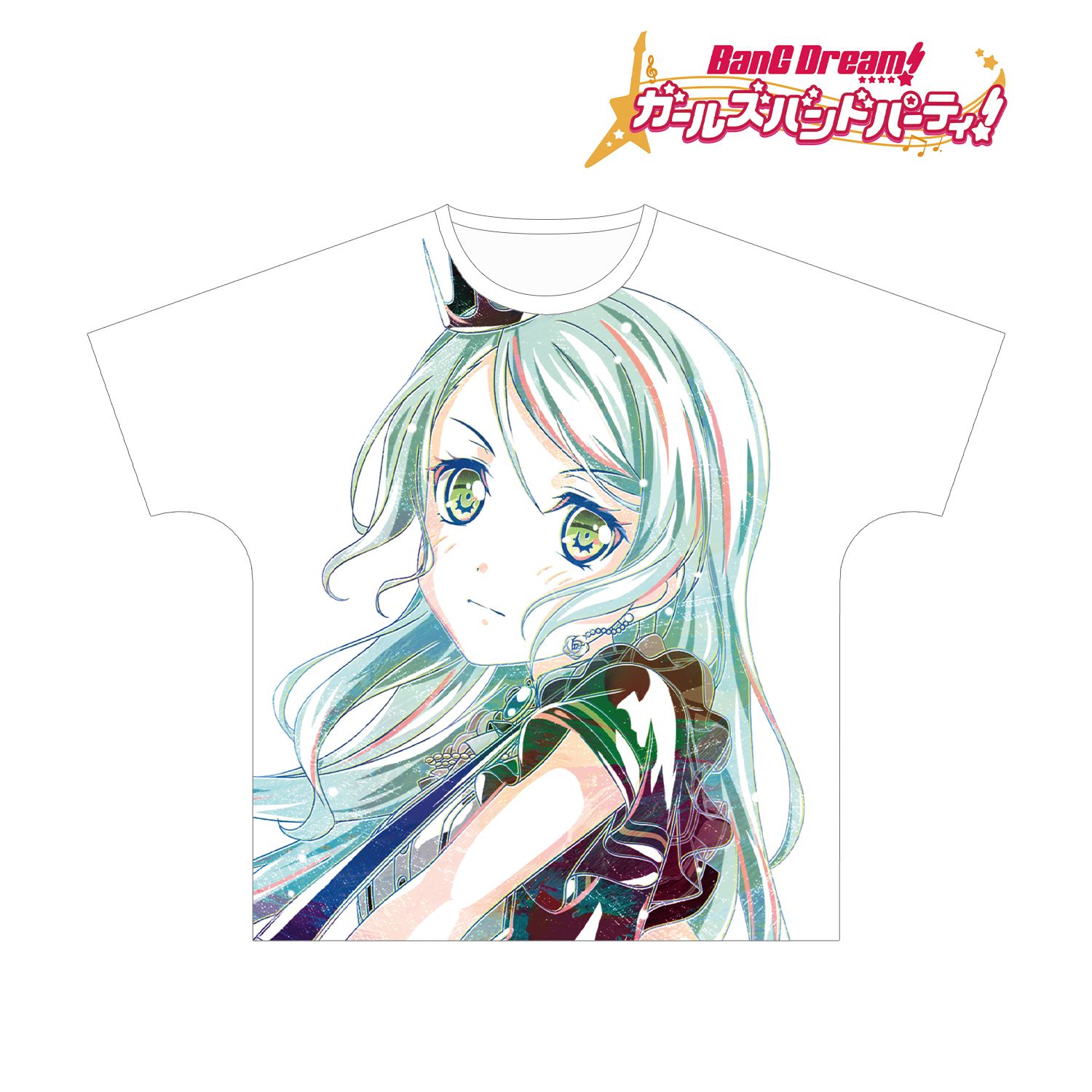 BanG Dream! ガールズバンドパーティ! 氷川 紗夜 Ani-Art フルグラフィックTシャツ vol.3ユニセックス(サイズ/XL) 画像 2 | AniSmile
