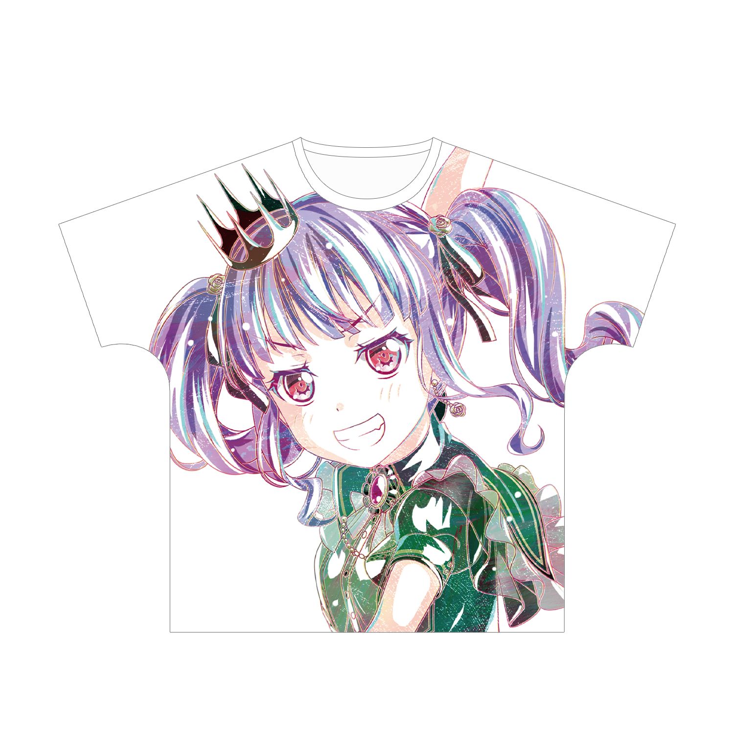 BanG Dream! ガールズバンドパーティ! 宇田川 あこ Ani-Art フルグラフィックTシャツ vol.3ユニセックス(サイズ/M) 画像 2 | AniSmile