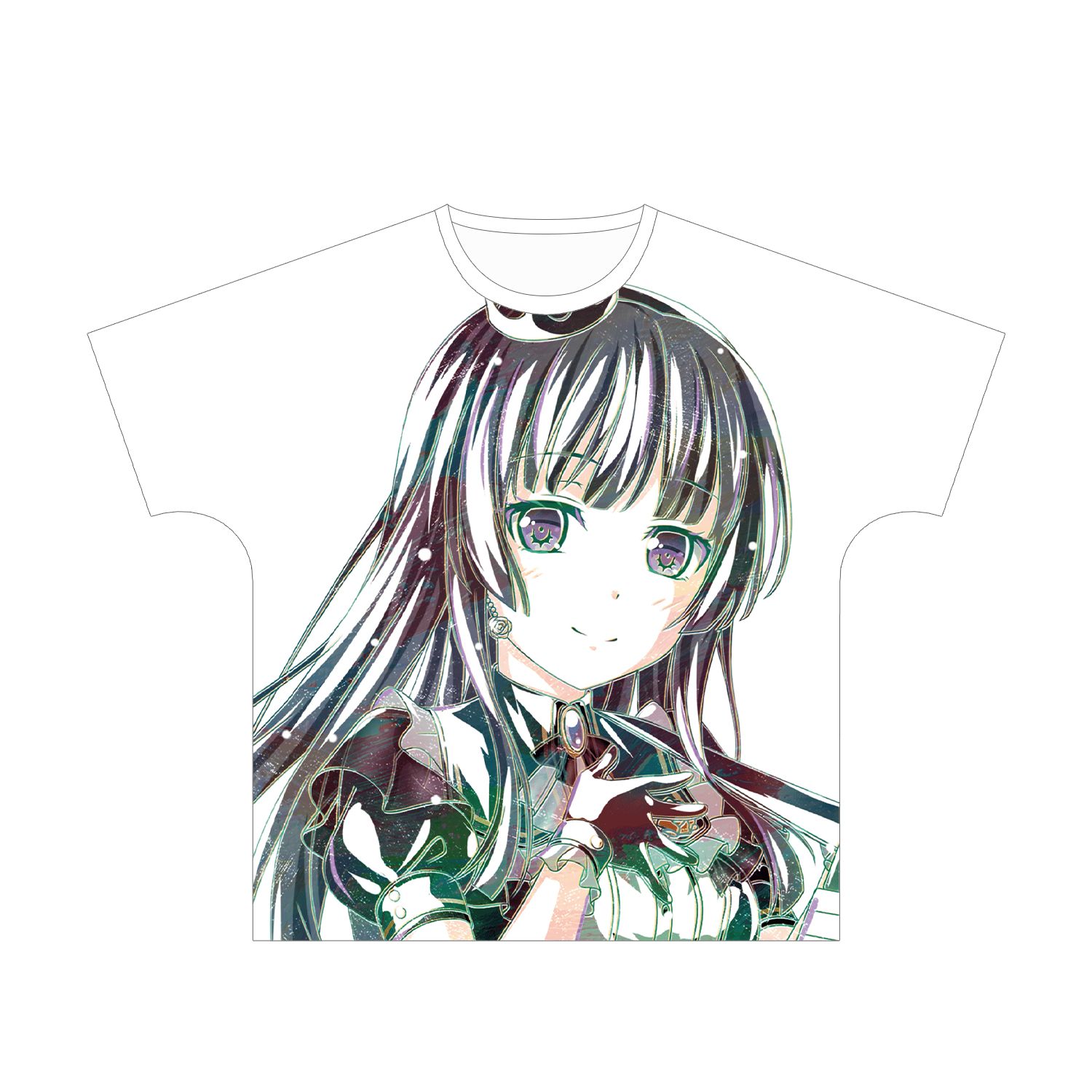 BanG Dream! ガールズバンドパーティ! 白金 燐子 Ani-Art フルグラフィックTシャツ vol.3ユニセックス(サイズ/S) 画像 2 | AniSmile