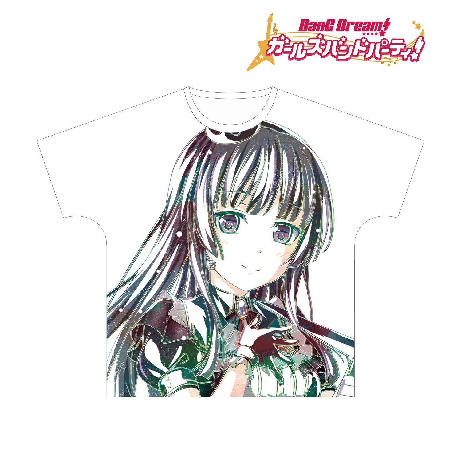 BanG Dream! ガールズバンドパーティ! 白金 燐子 Ani-Art フルグラフィックTシャツ vol.3ユニセックス(サイズ/S) - AniSmile