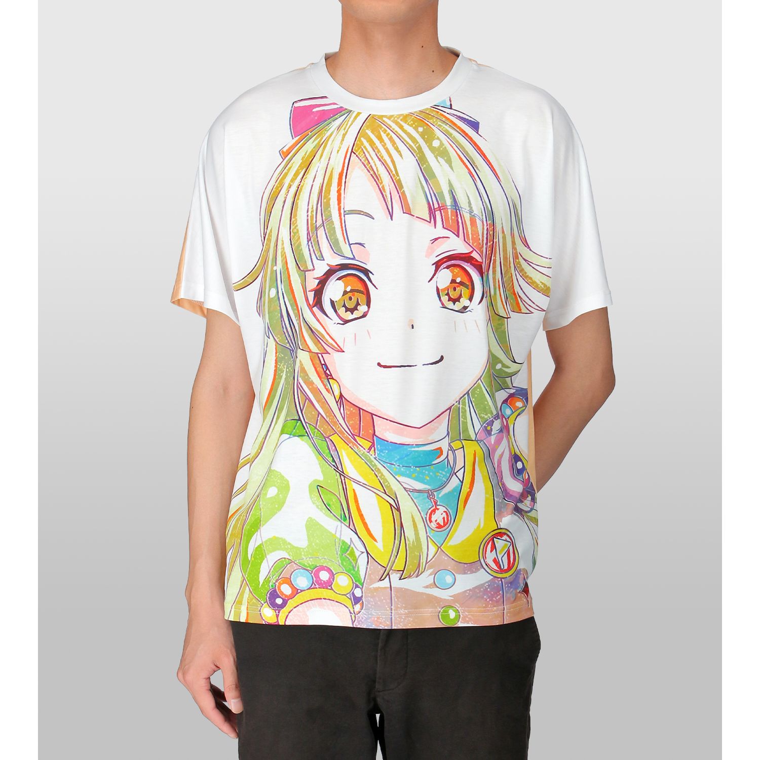 BanG Dream! ガールズバンドパーティ! 弦巻 こころ Ani-Art フルグラフィックTシャツ vol.3ユニセックス(サイズ/XL) 画像 4 | AniSmile