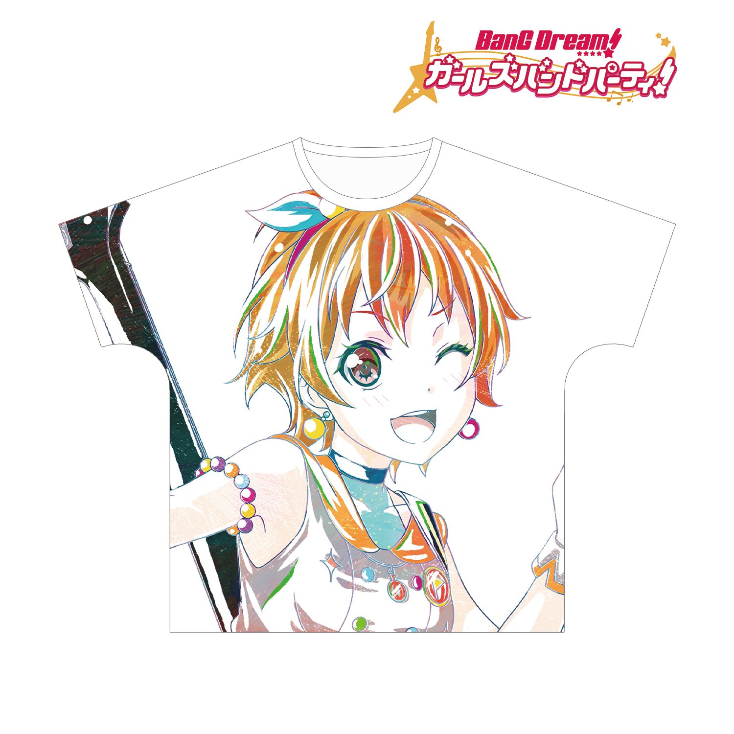 BanG Dream! ガールズバンドパーティ! 北沢 はぐみ Ani-Art フルグラフィックTシャツ vol.3ユニセックス(サイズ/L) 画像 2 | AniSmile
