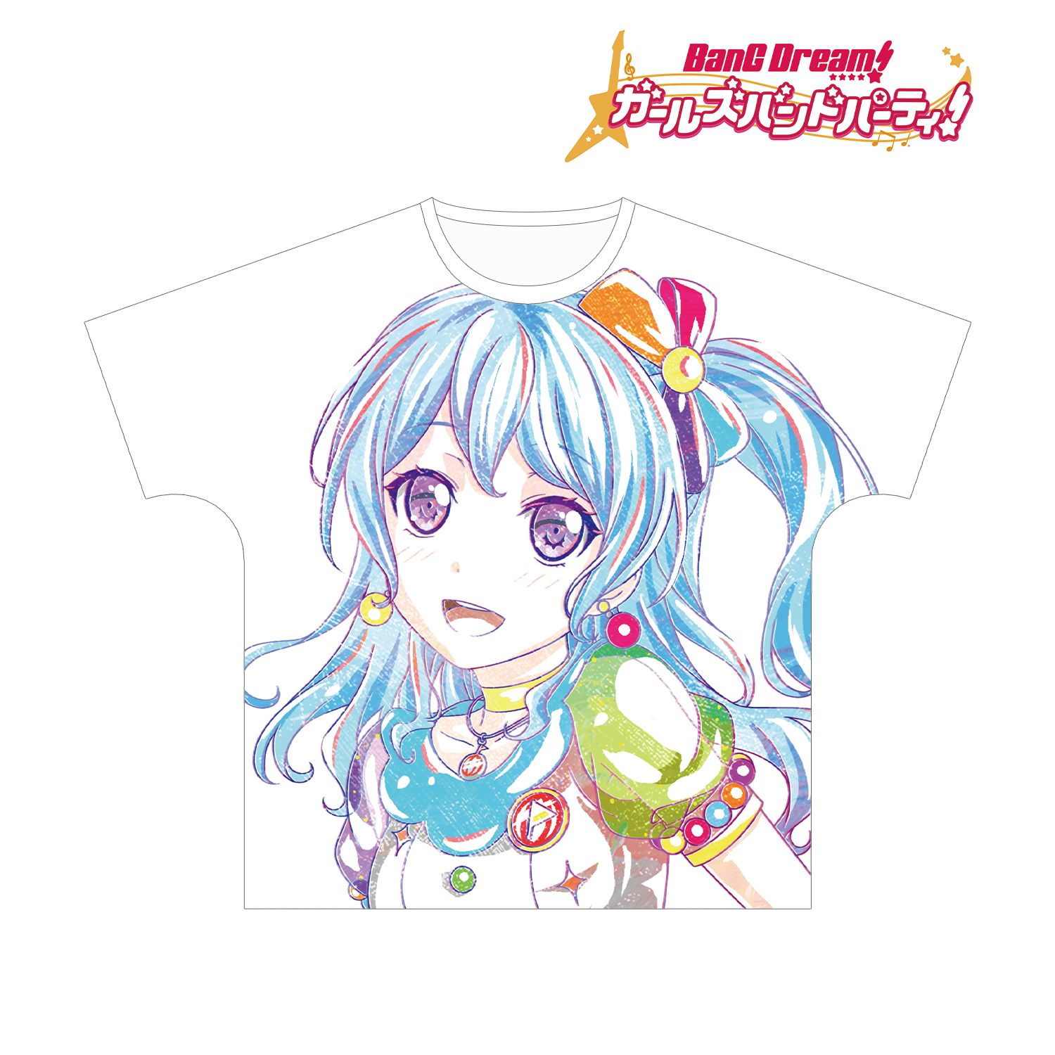 BanG Dream! ガールズバンドパーティ! 松原 花音 Ani-Art フルグラフィックTシャツ vol.3ユニセックス(サイズ/M) 画像 2 | AniSmile